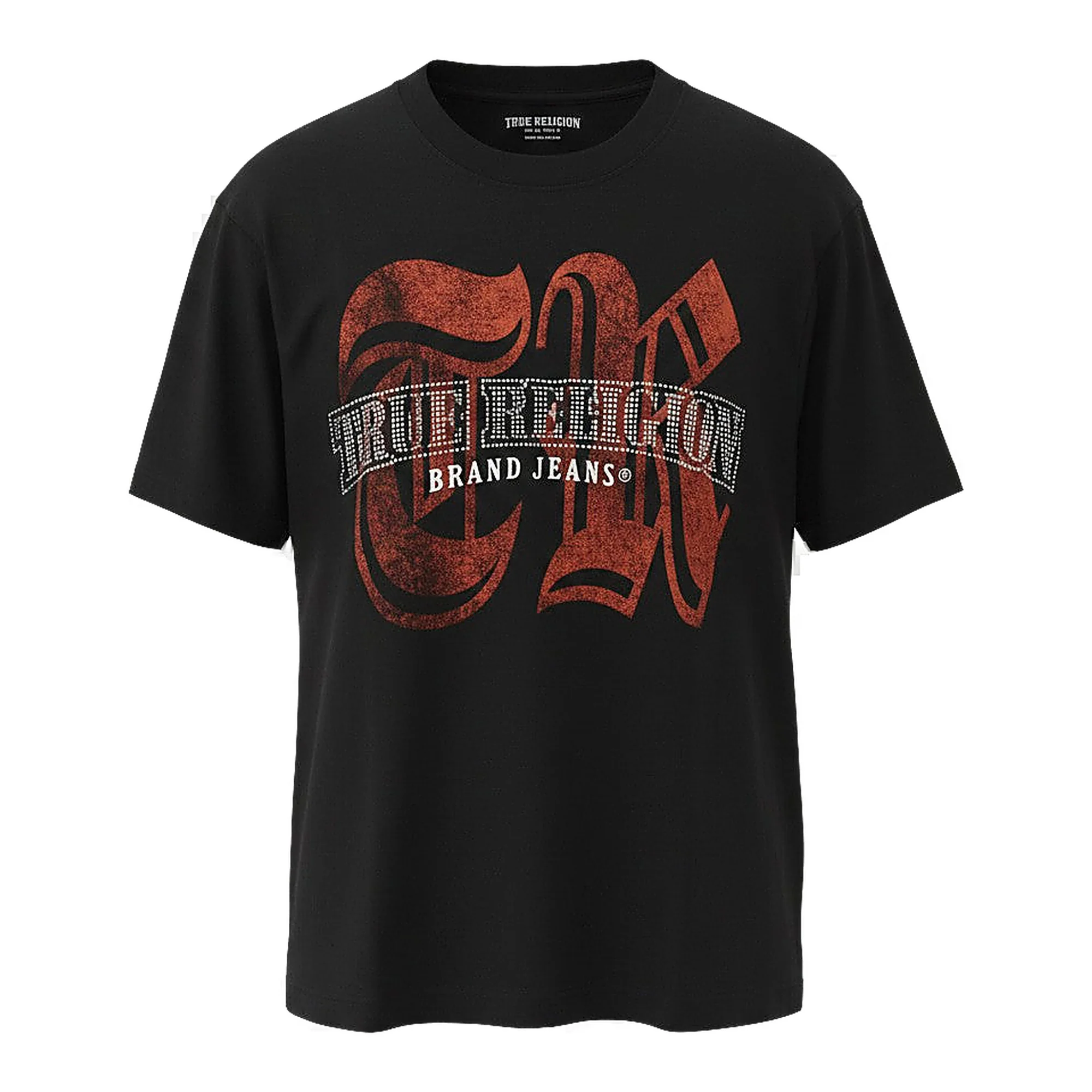 True Religion Crystal Logo T-Shirt - Graphic Black