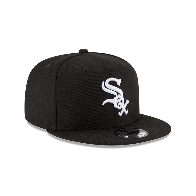 New Era Team Logo Snapback Hat - Embroidered Black - Image 3