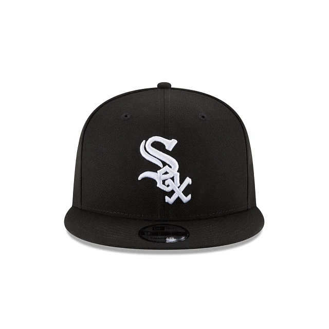 New Era Team Logo Snapback Hat - Embroidered Black - Image 4