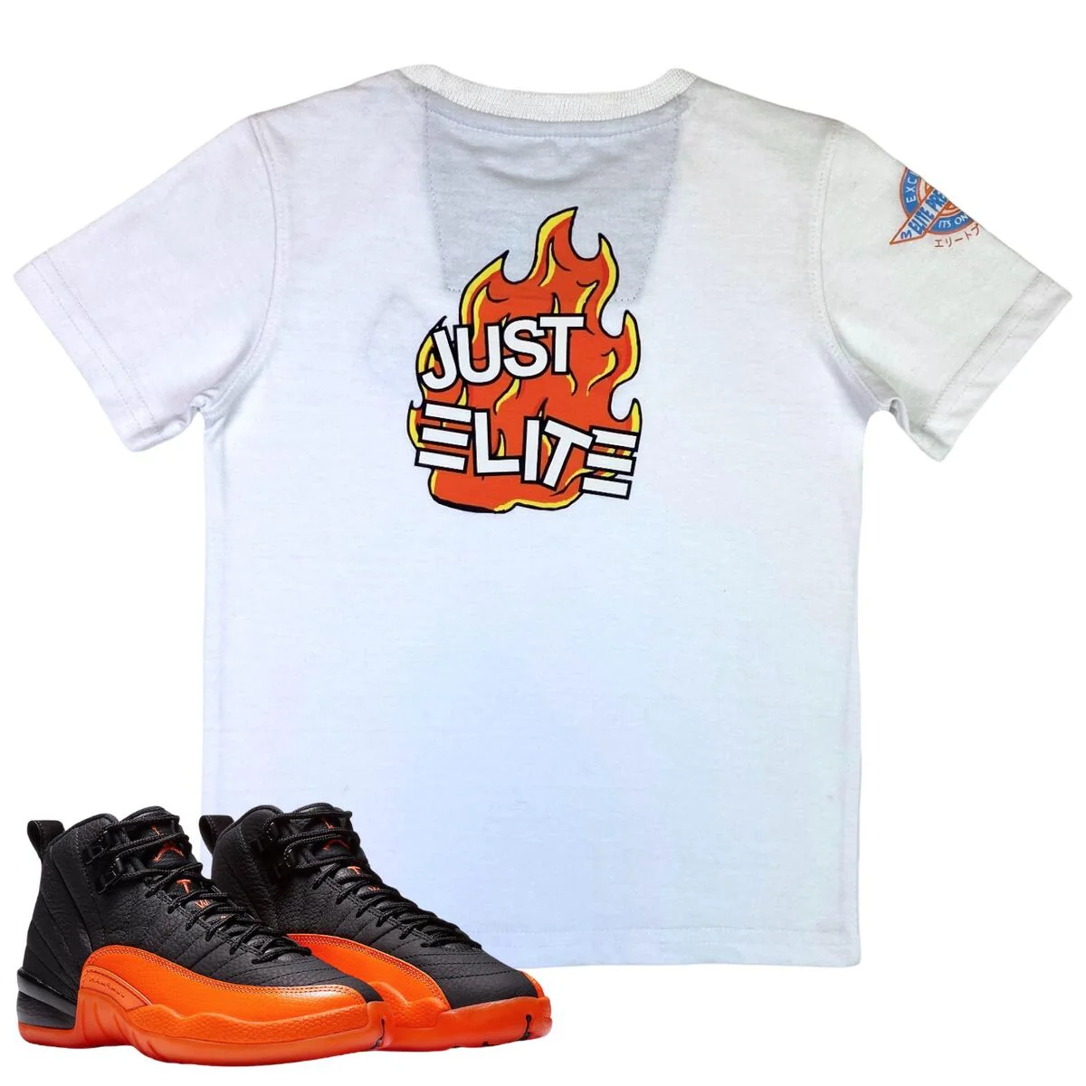 ELITE PREMIUM Just Elite Kids Tee T-Shirt White - Image 4