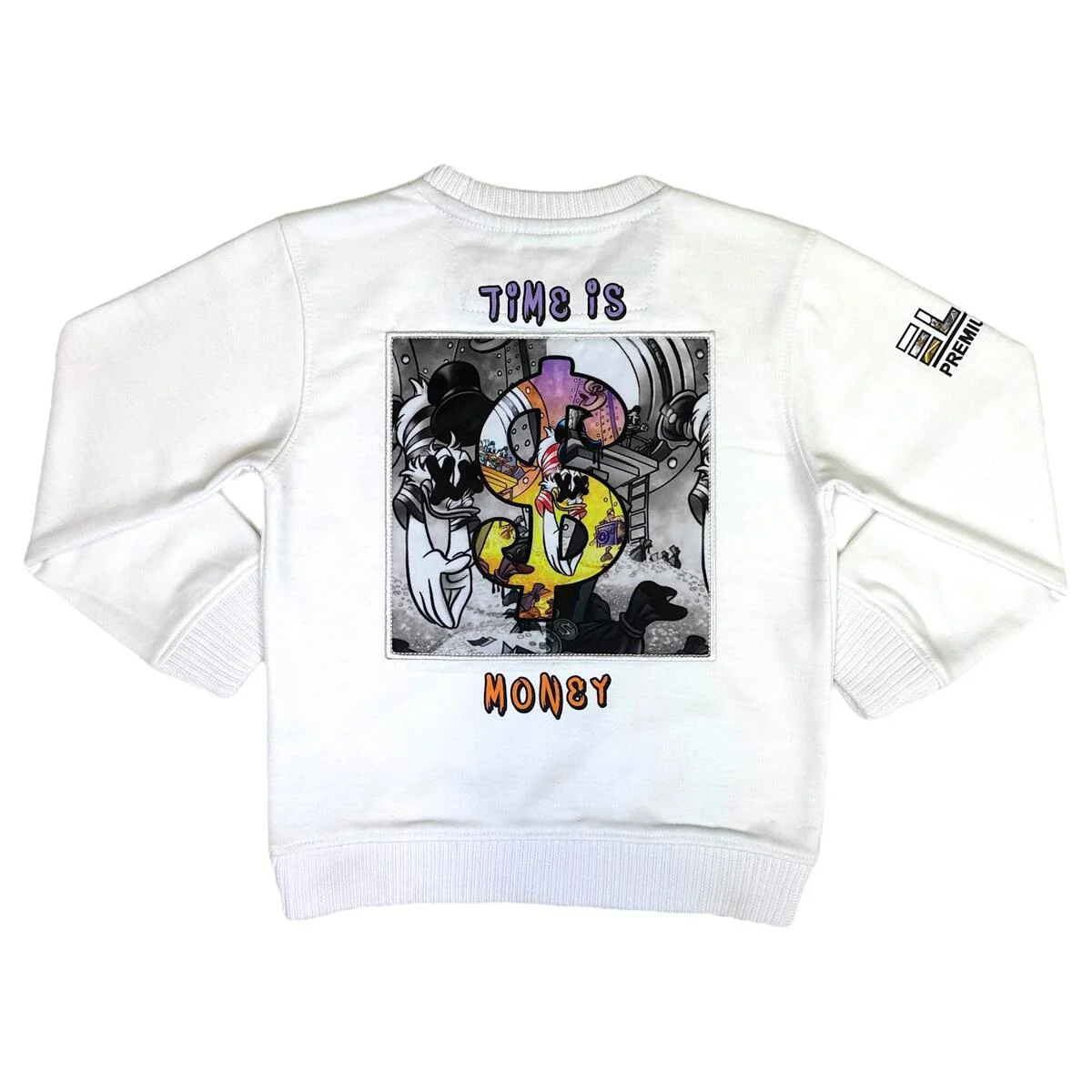 Elite Premium Kids Sweatshirt White - Image 2