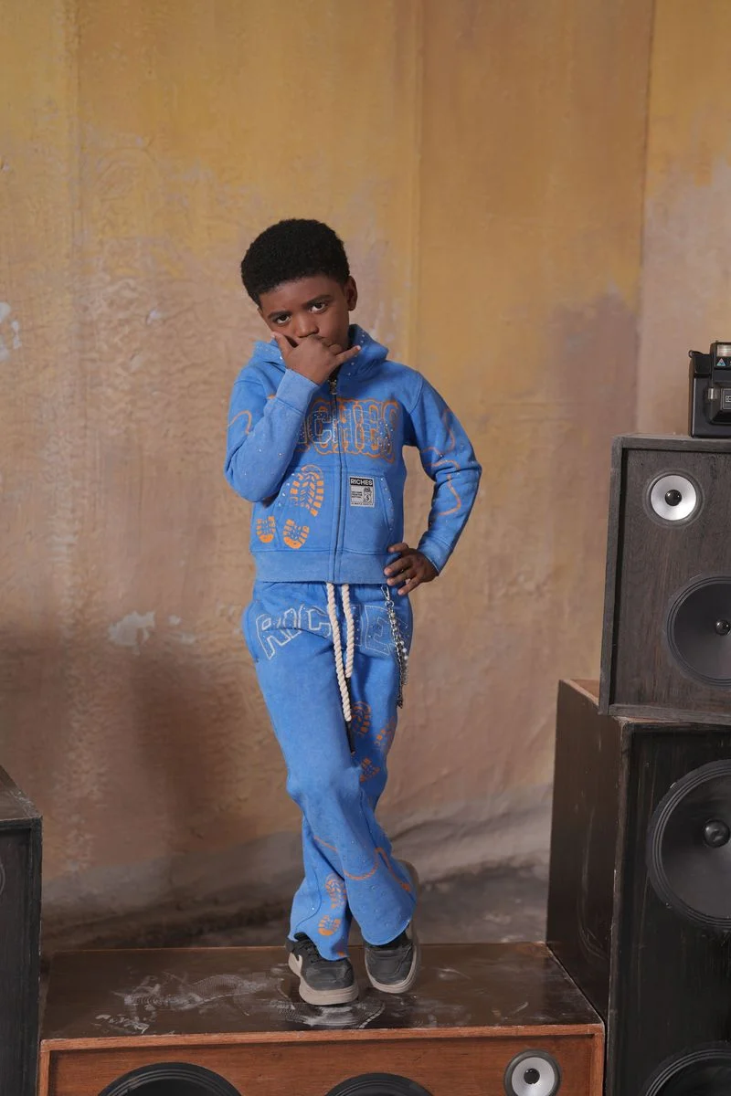 ELITE PREMIUM Jogger Pants Kids - Feature Blue - Image 3
