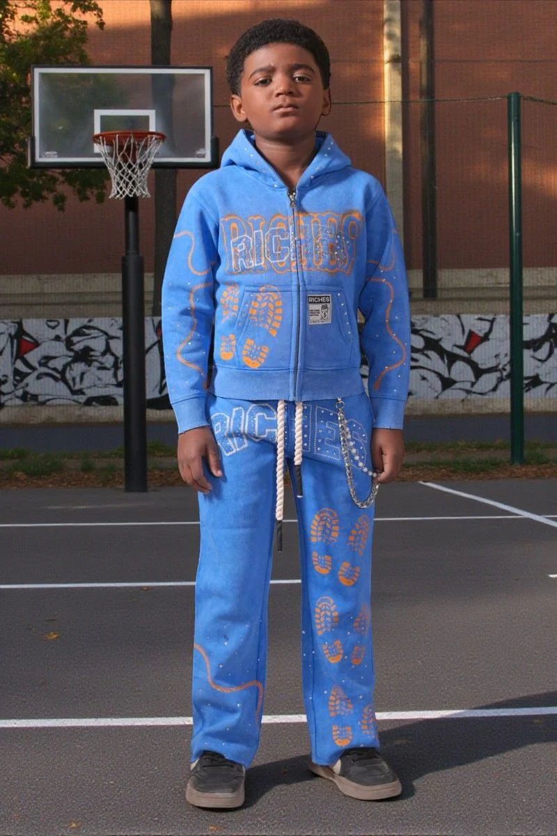 ELITE PREMIUM Jogger Pants Kids - Feature Blue - Image 7
