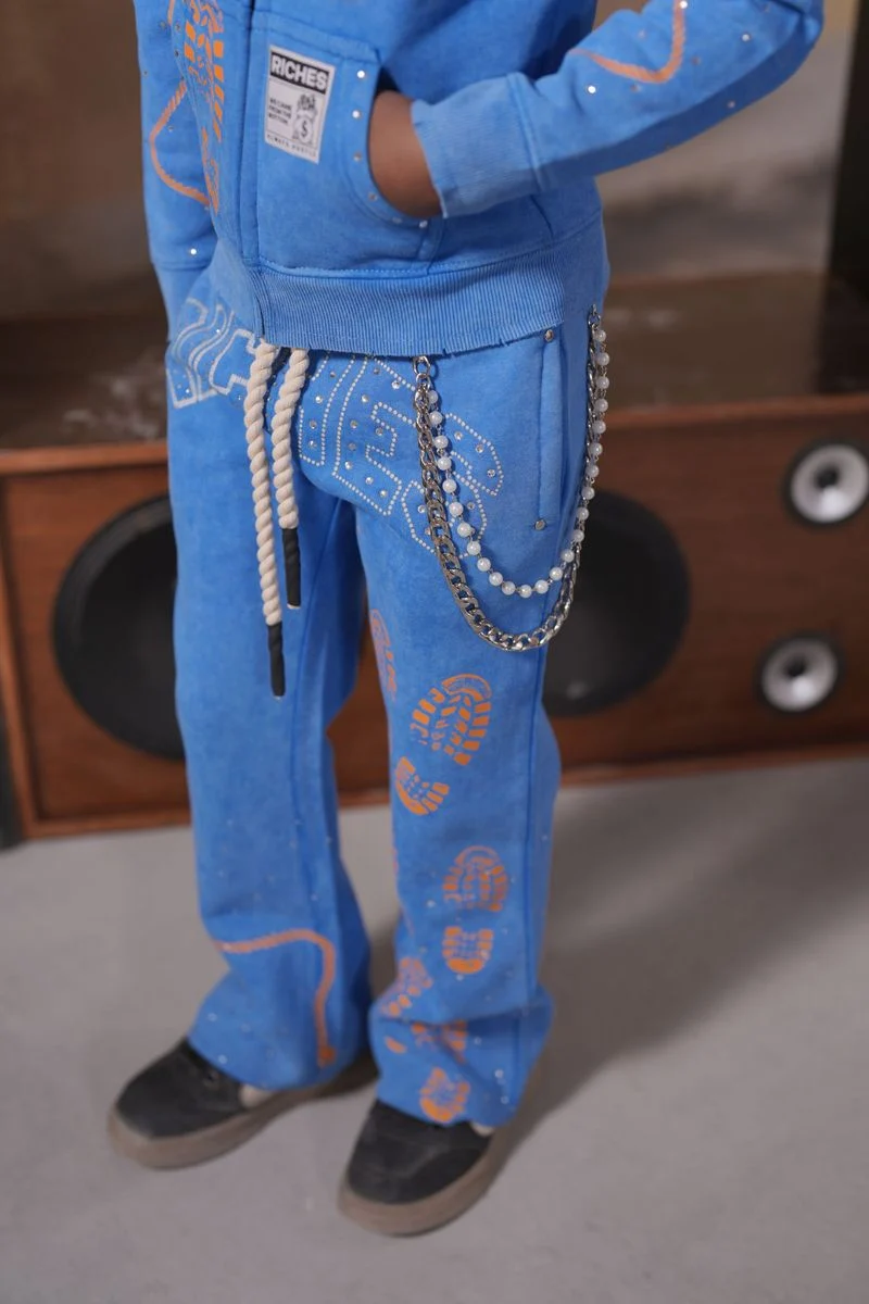 ELITE PREMIUM Youth Jogger Pants Blue - Image 2