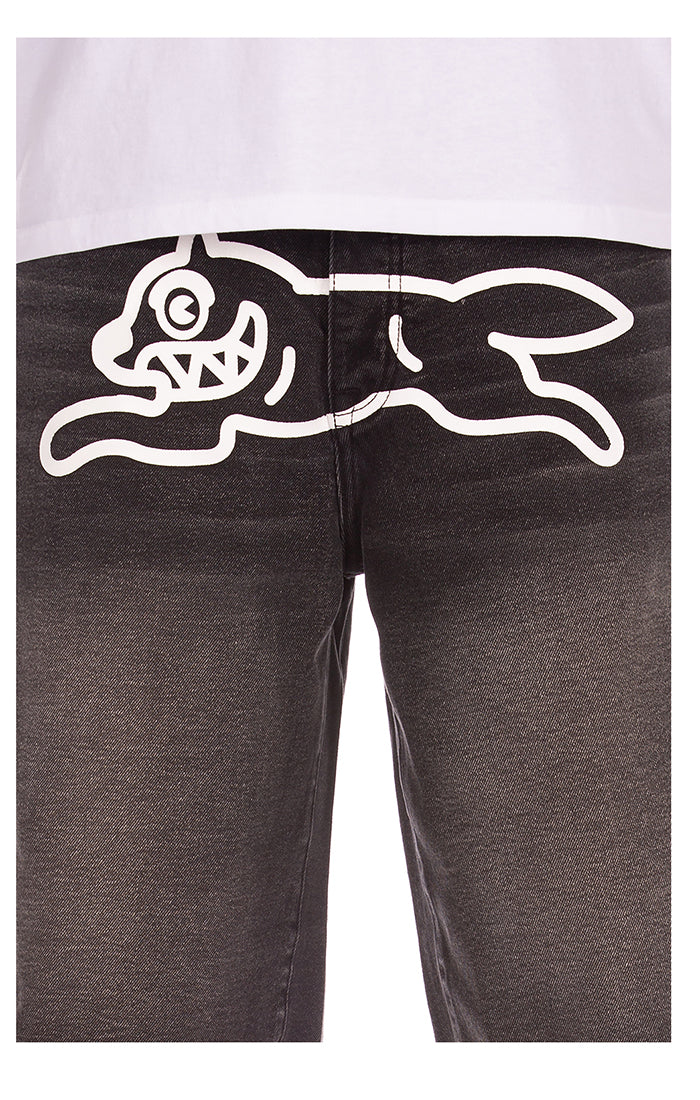 Ice Cream Running Dog Shorts - Raw Hem - Image 3