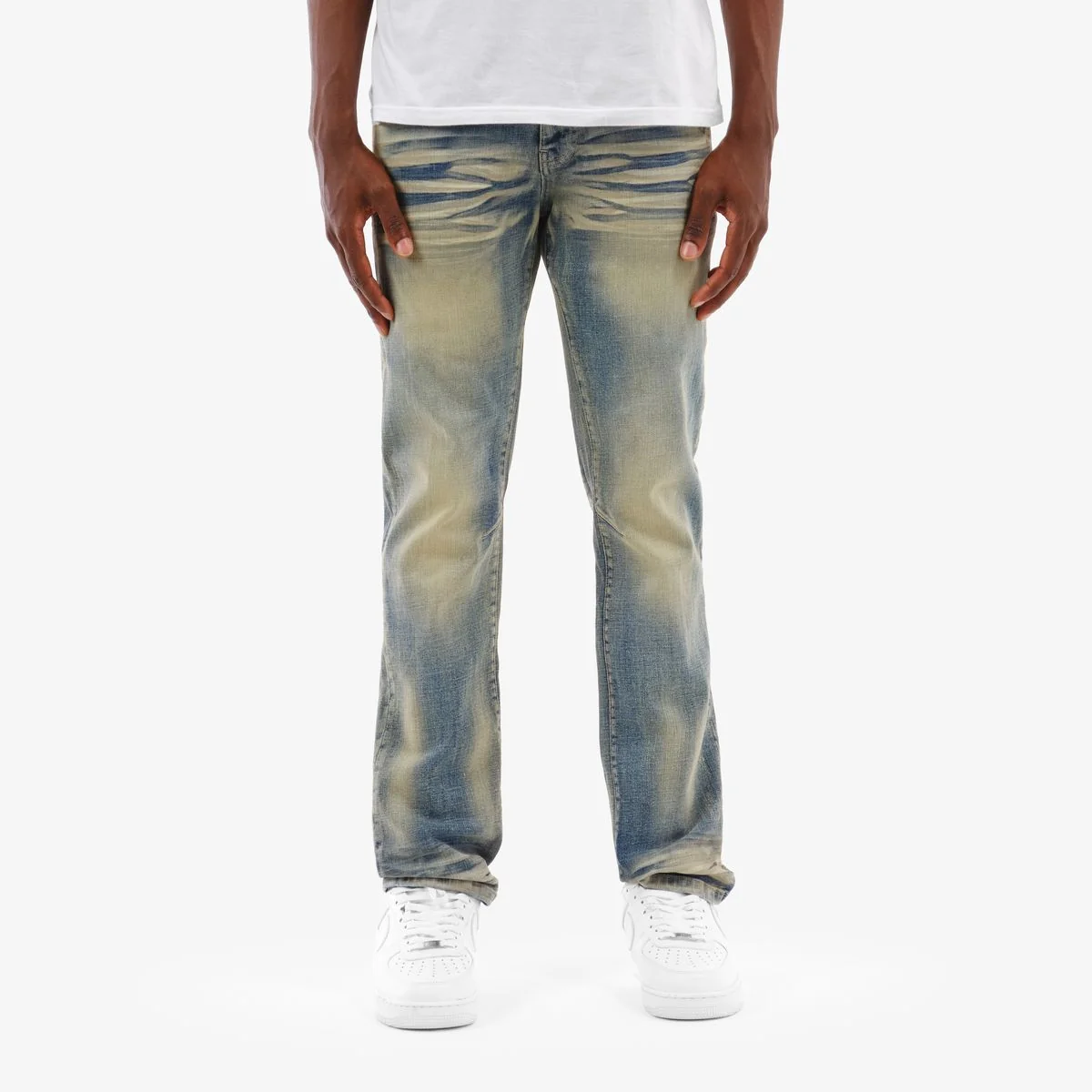 Copper Rivet Whisker Jeans - Slim Fit - Image 3