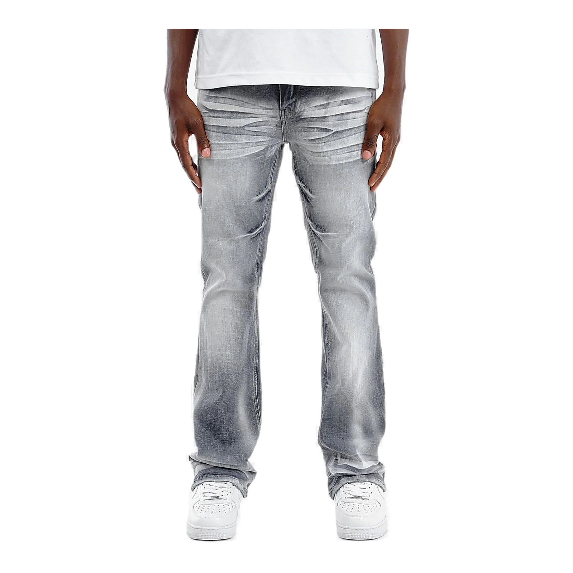 Copper Rivet Cross Hatch Pants - Flare Fit
