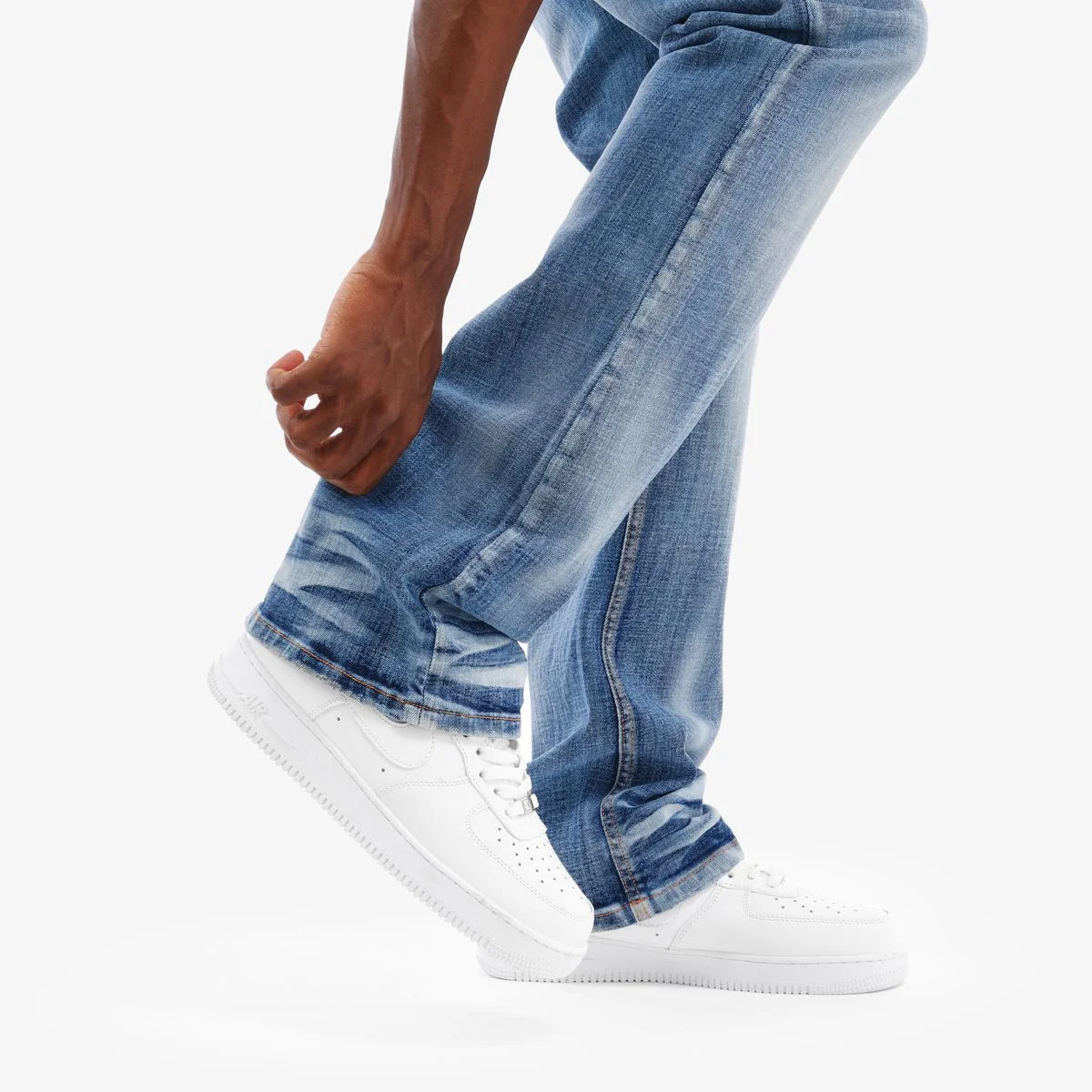 Copper Rivet Whisker Jeans - Flare Fit - Image 5