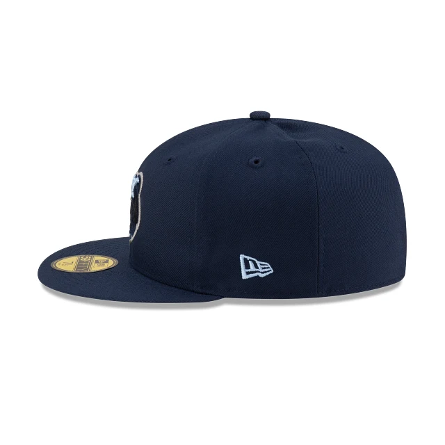 New Era Bear Youth Hat - Embroidered Navy - Image 6