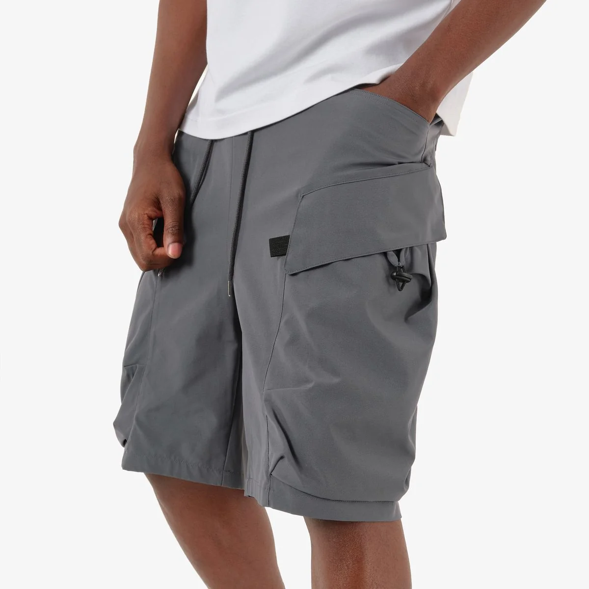 Copper Rivet Cargo Shorts - Oversized Pockets - Image 3