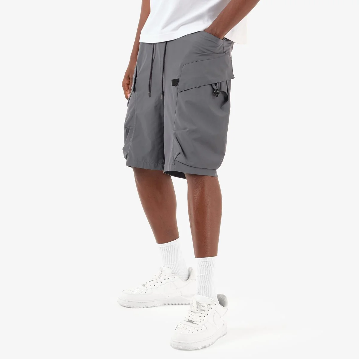 Copper Rivet Cargo Shorts - Oversized Pockets - Image 7