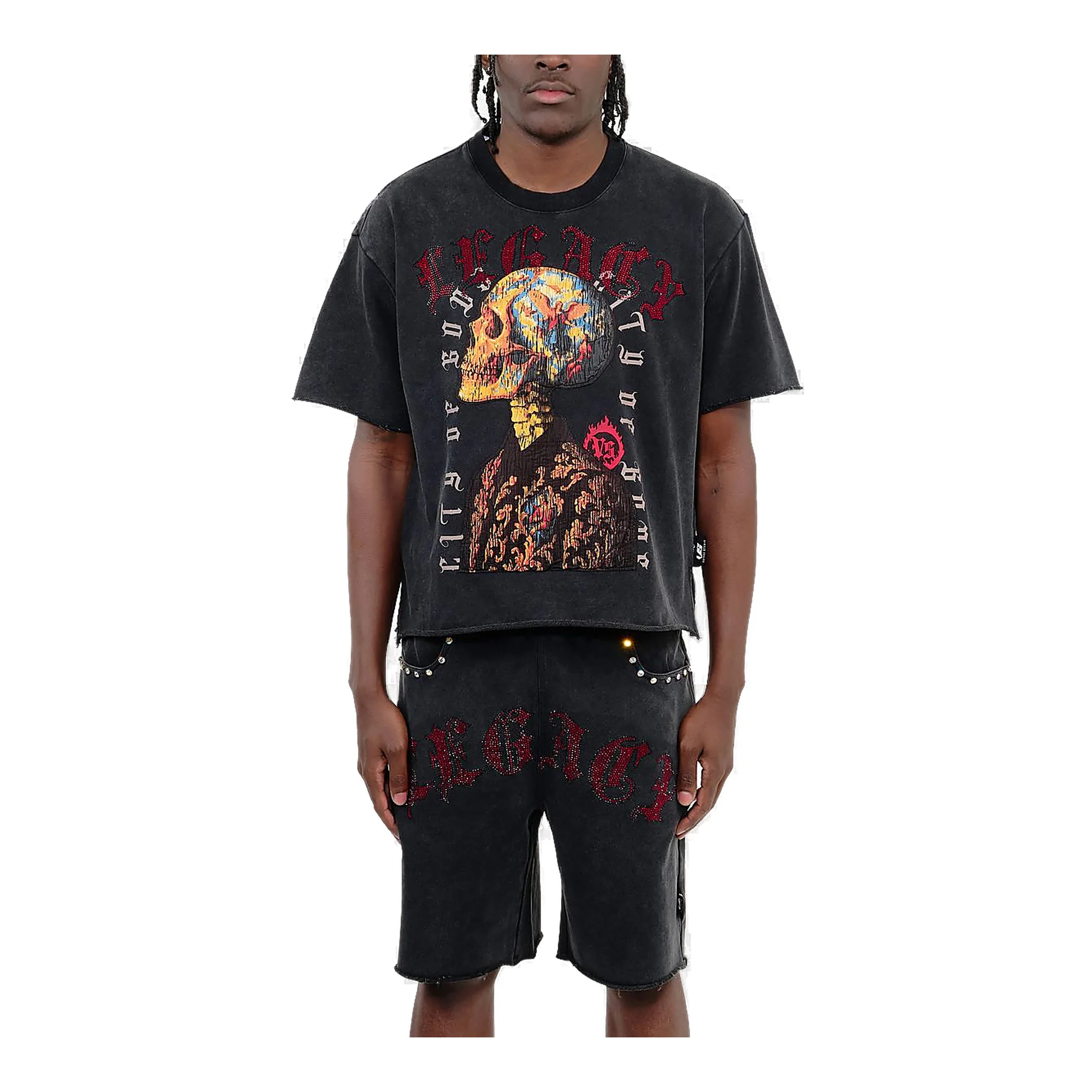 Copper Rivet Skull T-Shirt - Boxy Fit