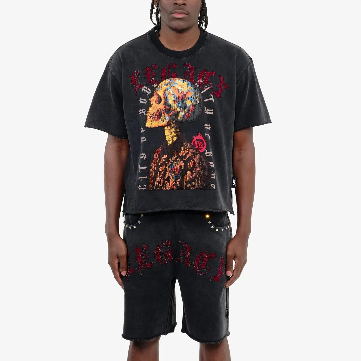 Copper Rivet Skull T-Shirt - Boxy Fit - Image 2