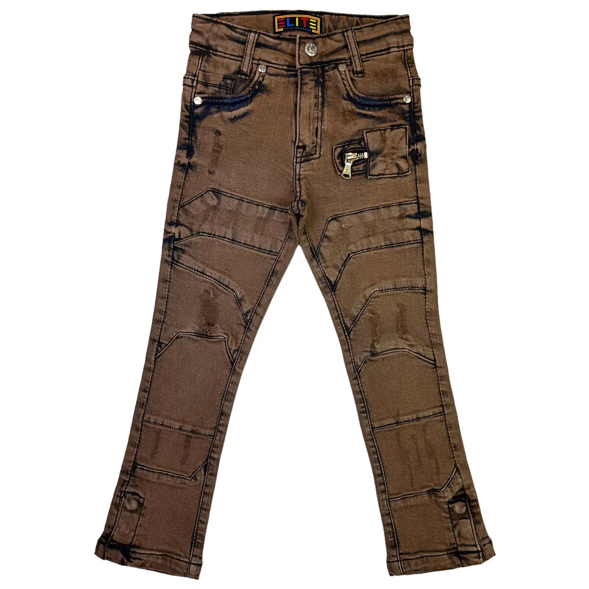 Elite Premium Jeans Kids Brown - Image 2