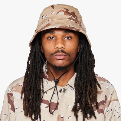 6Th Nbrhd Camo Bucket Hat - Bungee Cord - Image 3