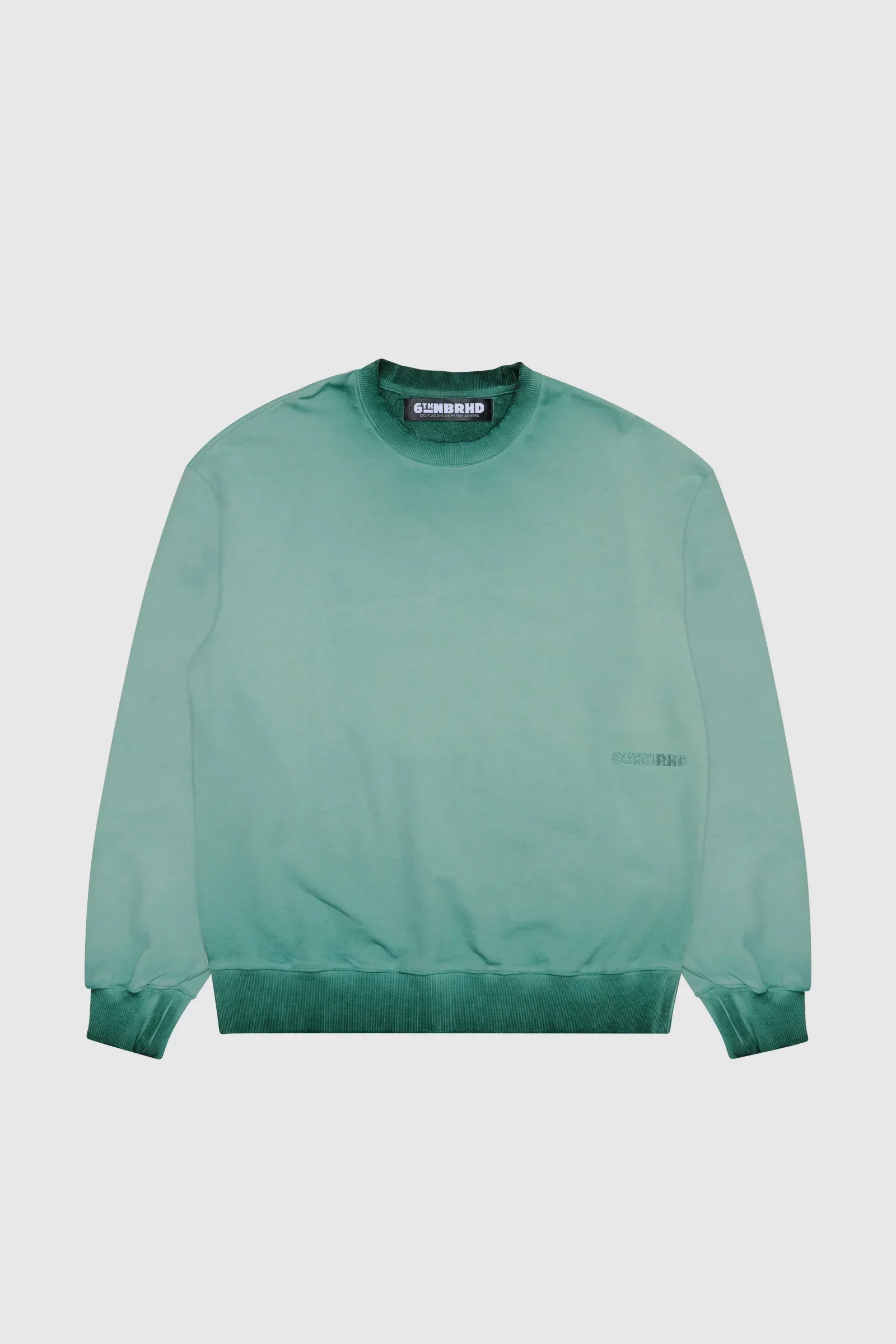 6Th Nbrhd Men's Sweatshirt Vtg Green - Image 2
