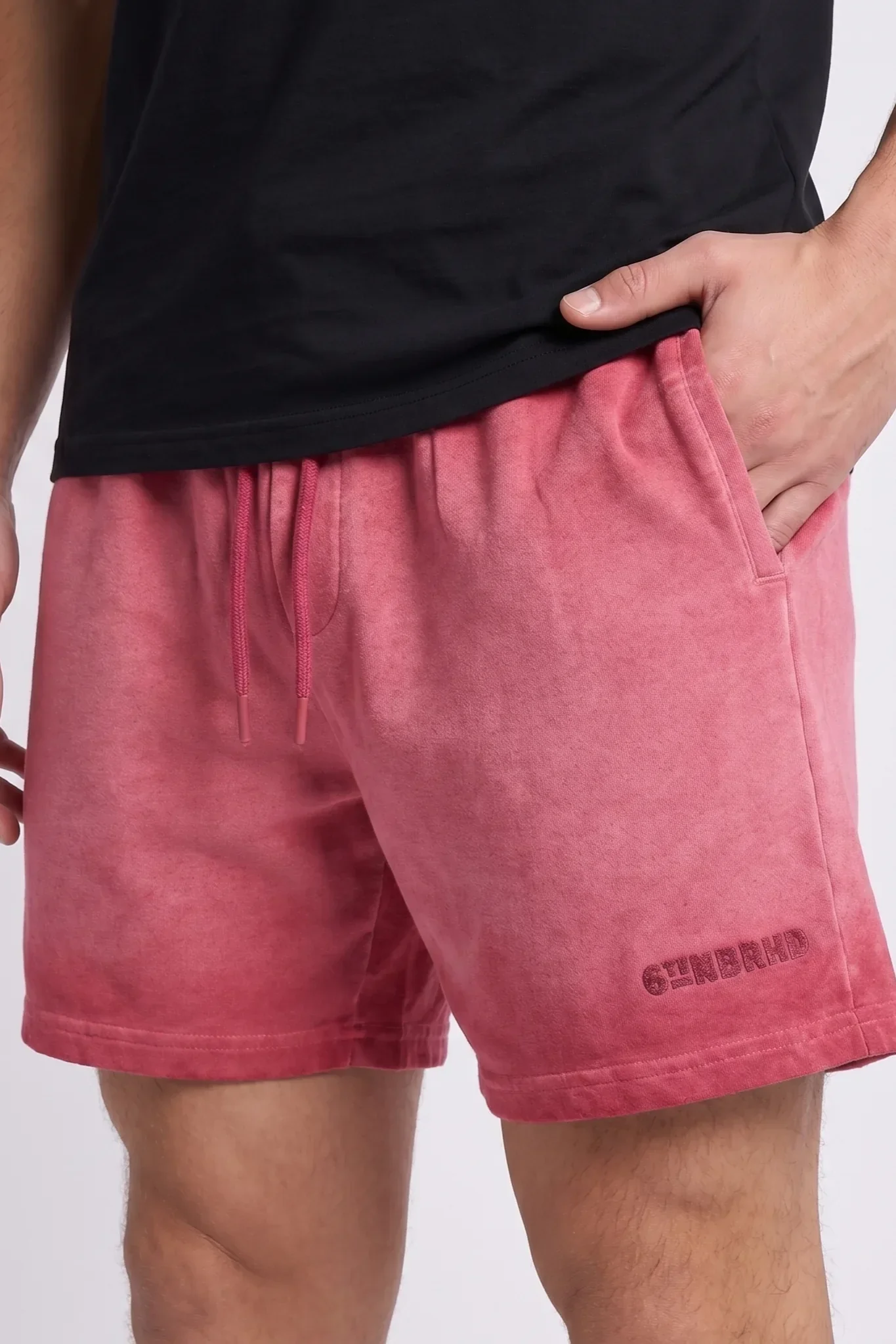 6Th Nbrhd Men's Shorts Vtg Red - Image 3