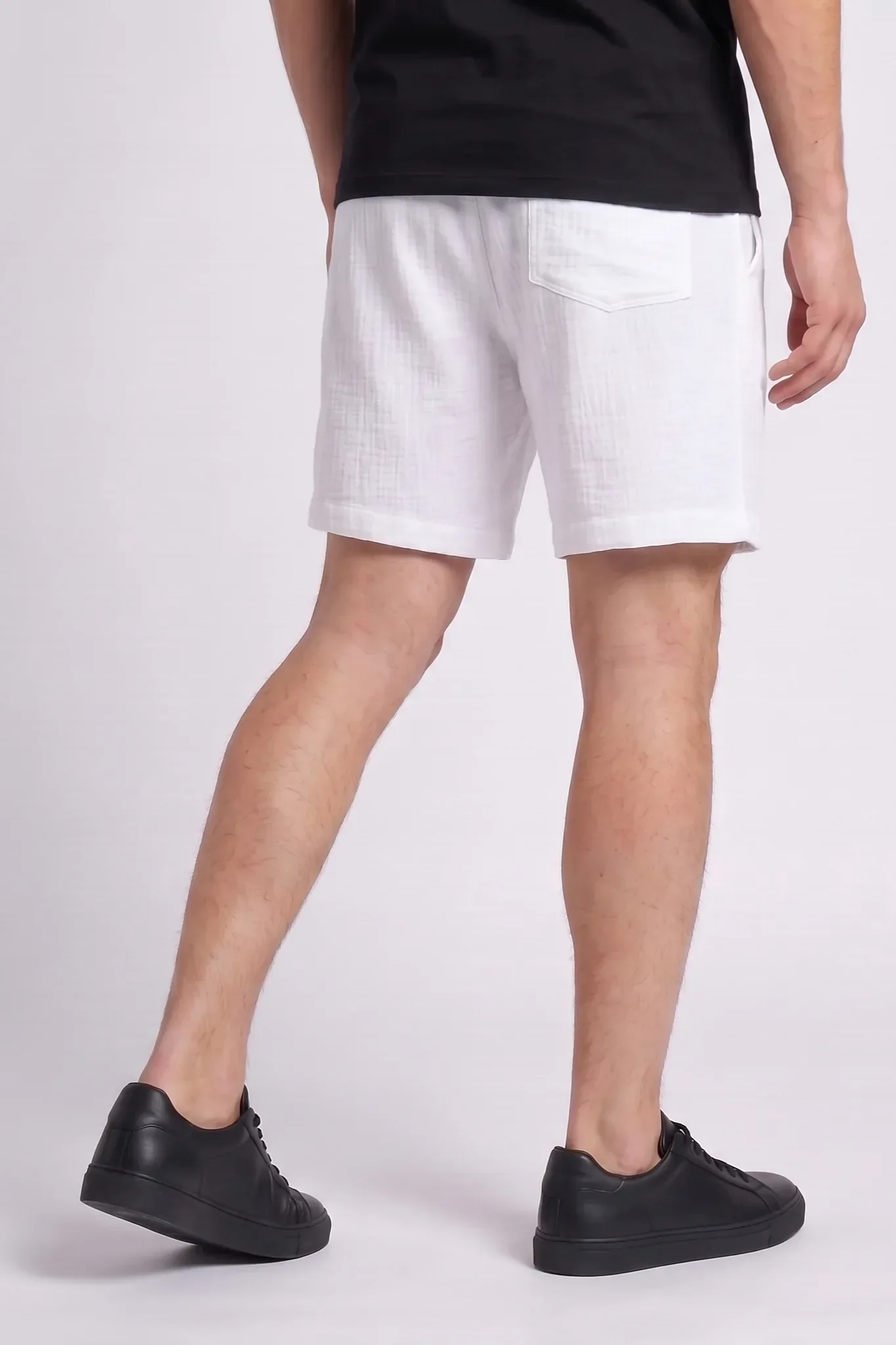 6Th Nbrhd Pizza Men's Shorts White - Image 3