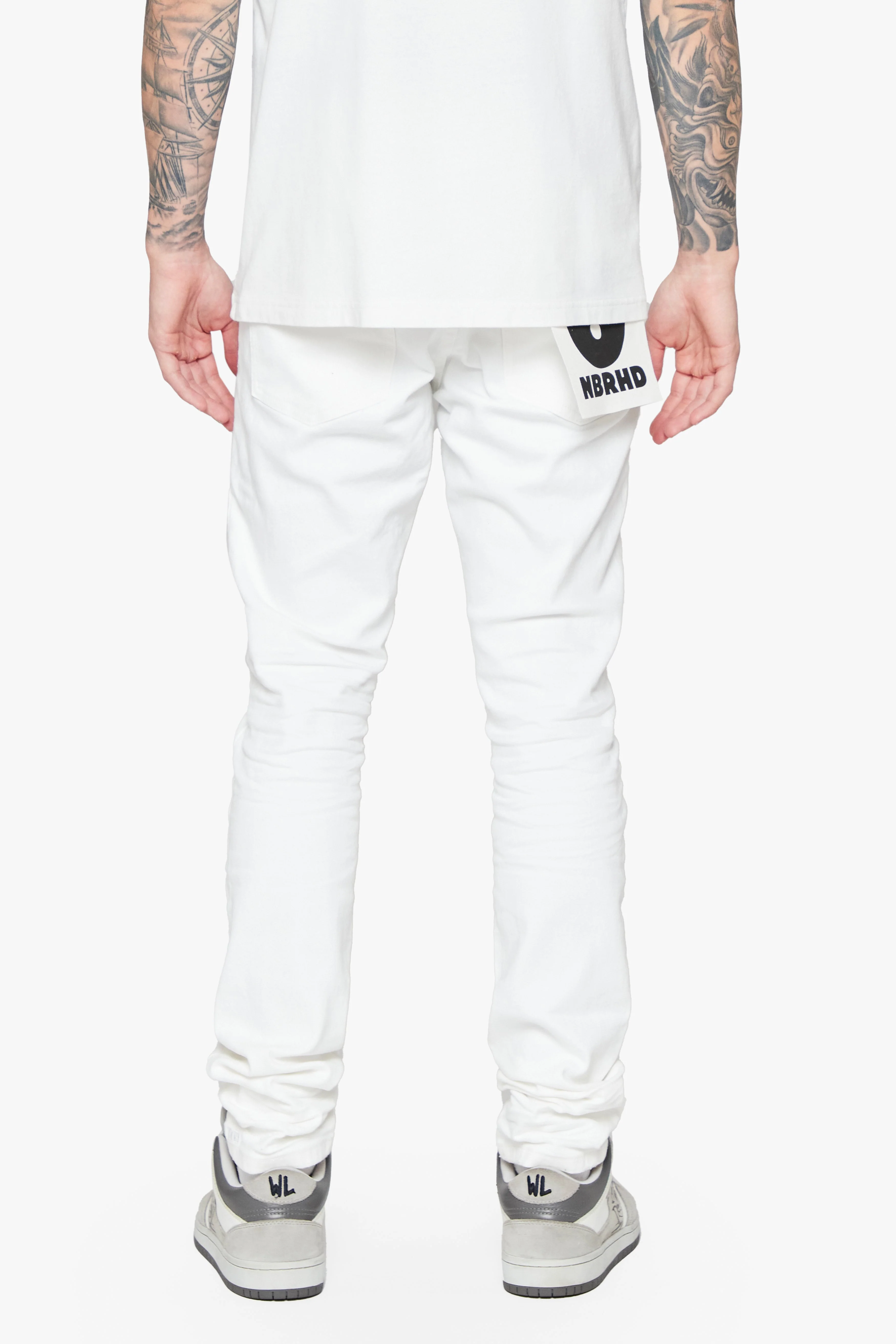 Pali Skinny Men's Jeans White - Image 4