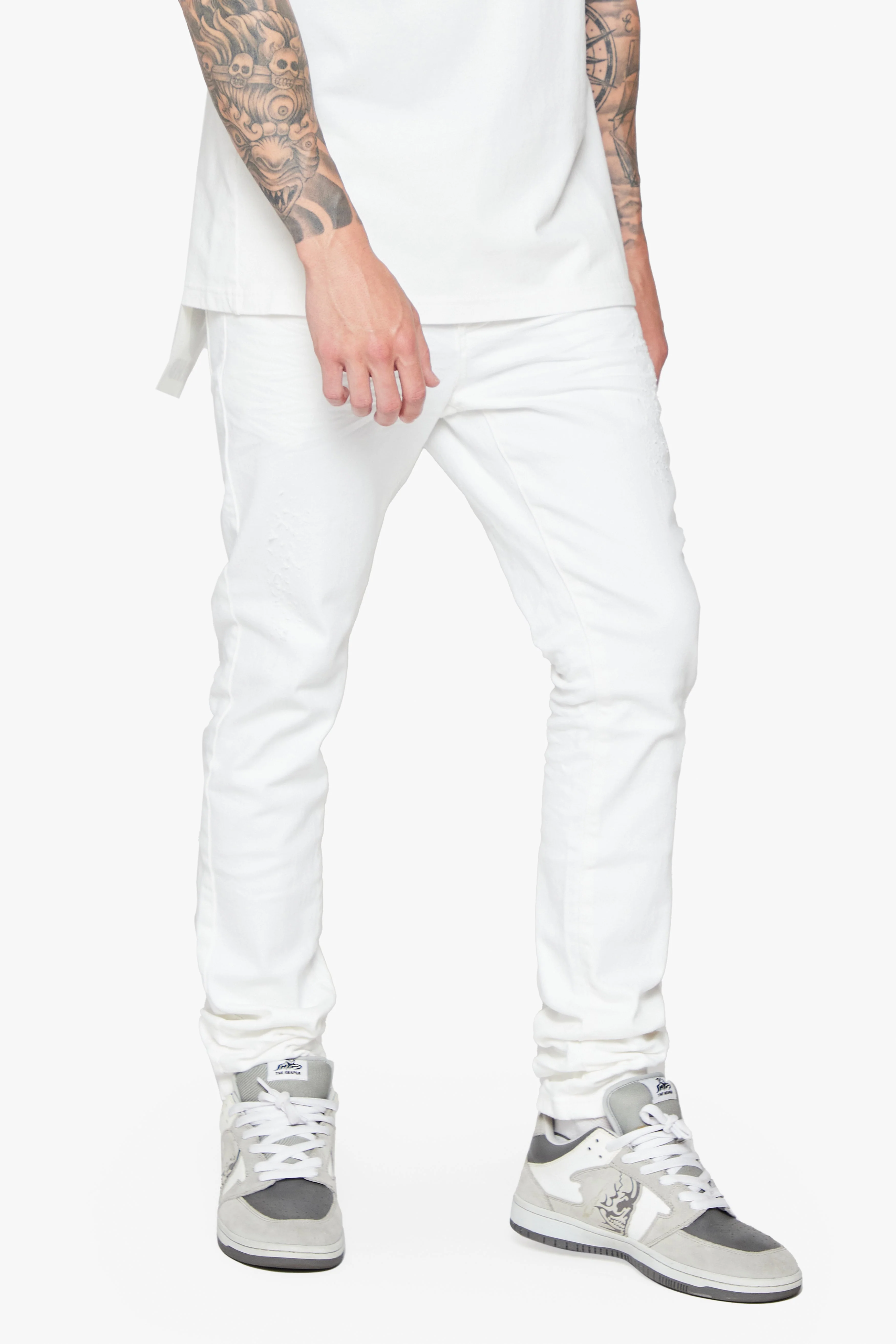 Pali Skinny Men's Jeans White - Image 5