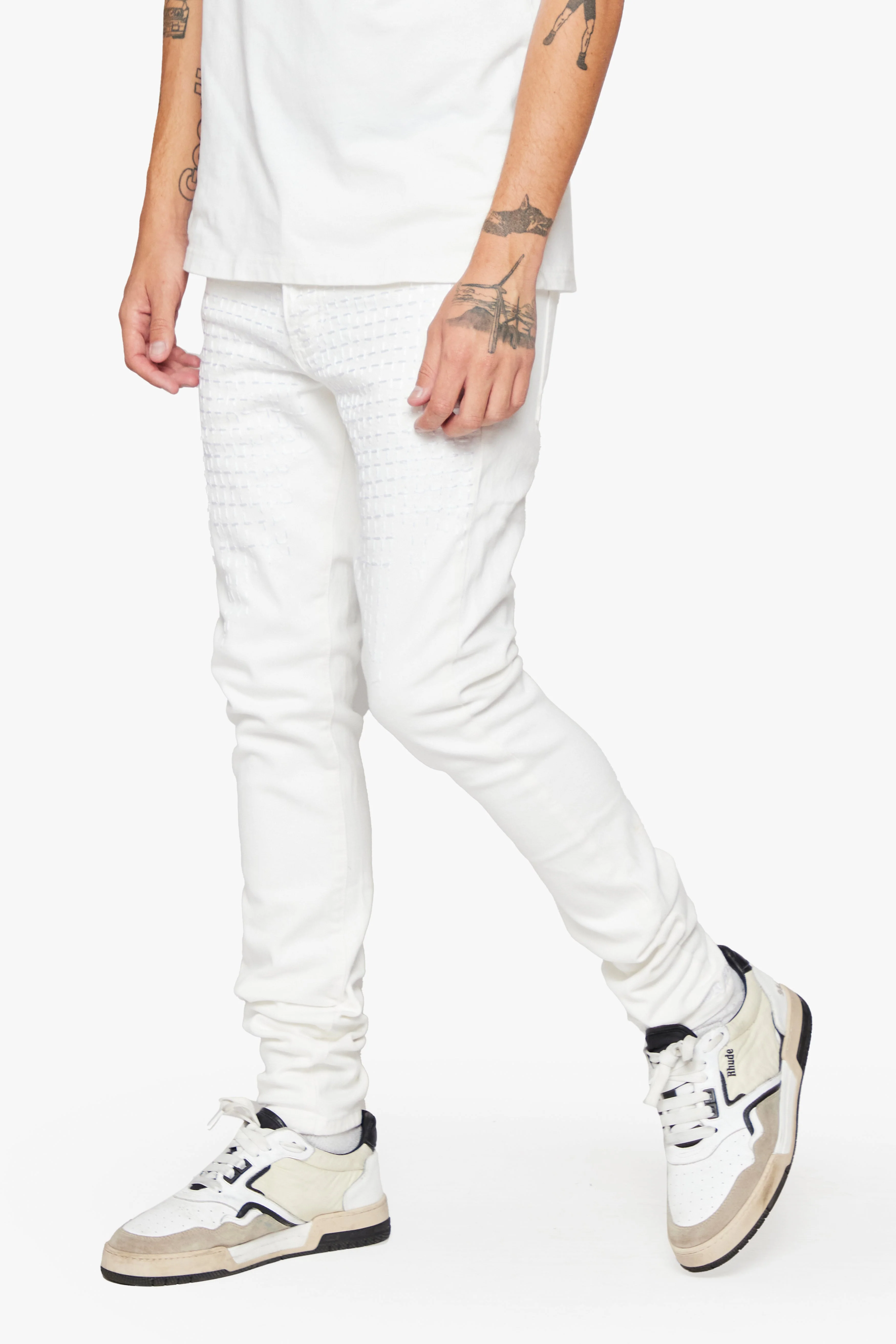 6Th Nbrhd Wuadlupe Men's Jeans White - Image 4