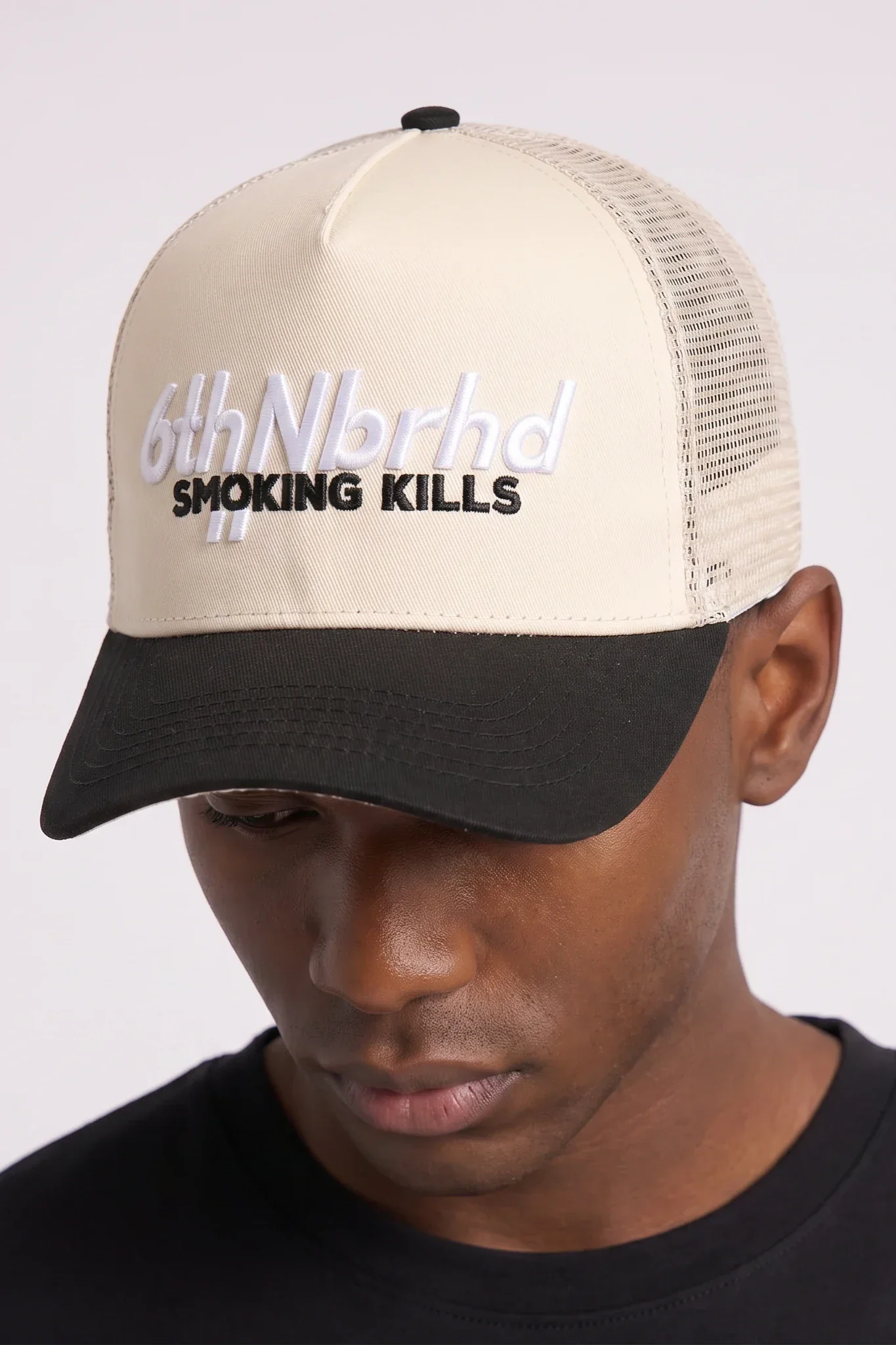 6Th Nbrhd Packs Snapback Hat Cream - Image 4