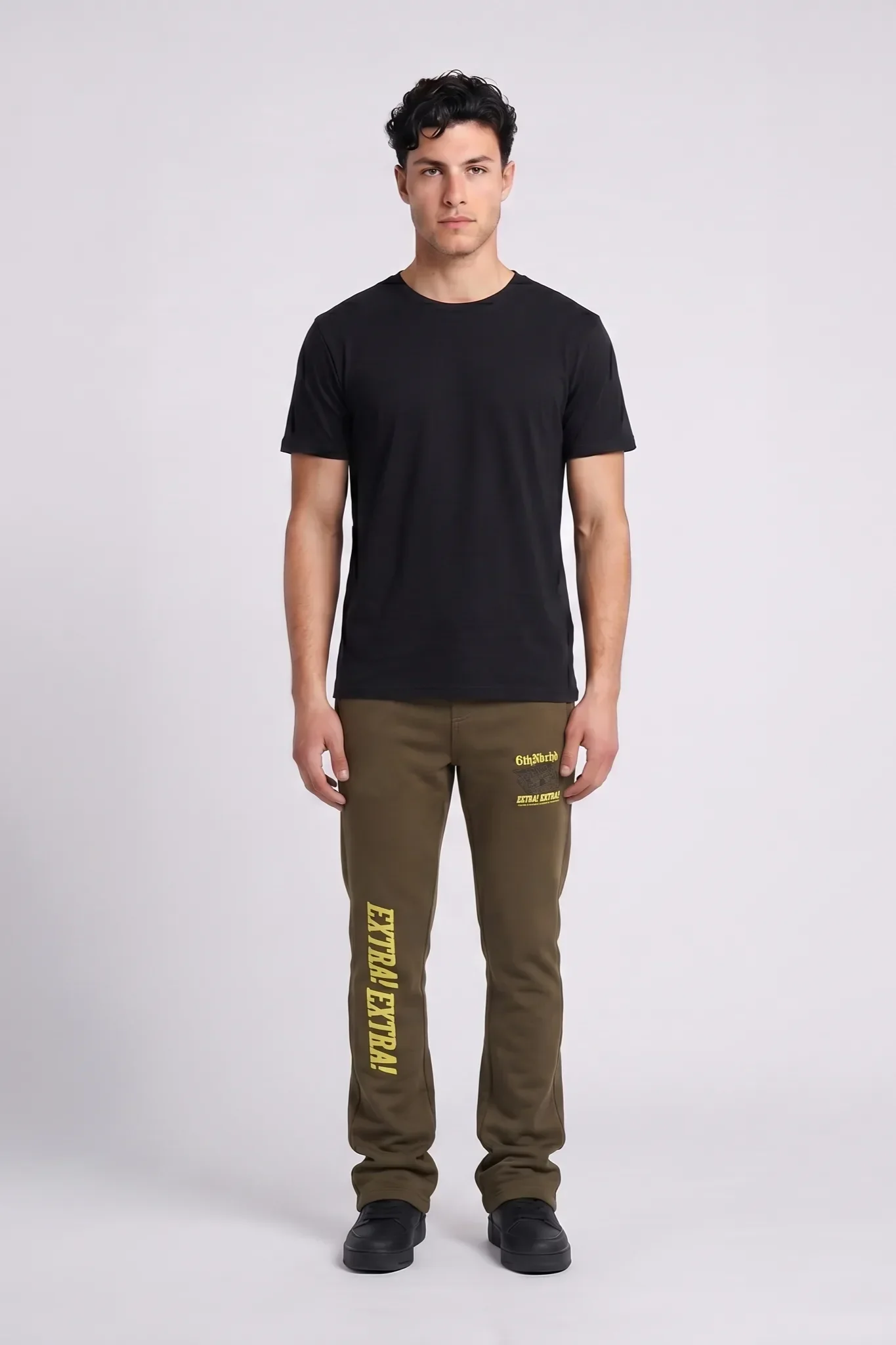 6Th Nbrhd Extra Men's Sweatpants Olive - Image 3