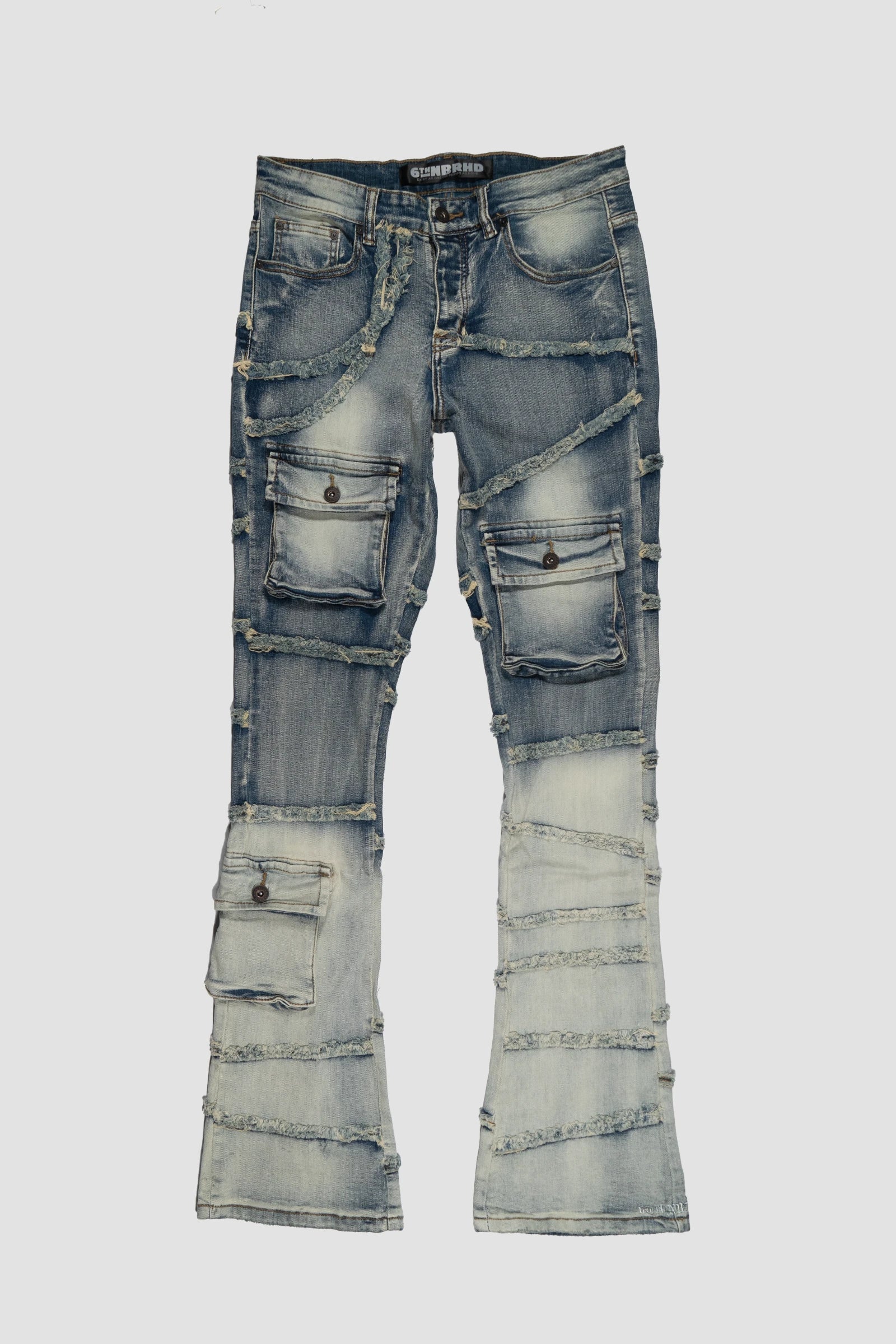 6Th Nbrhd Immortal Men's Jeans - Distressed Wash Lt Vintage - Image 2