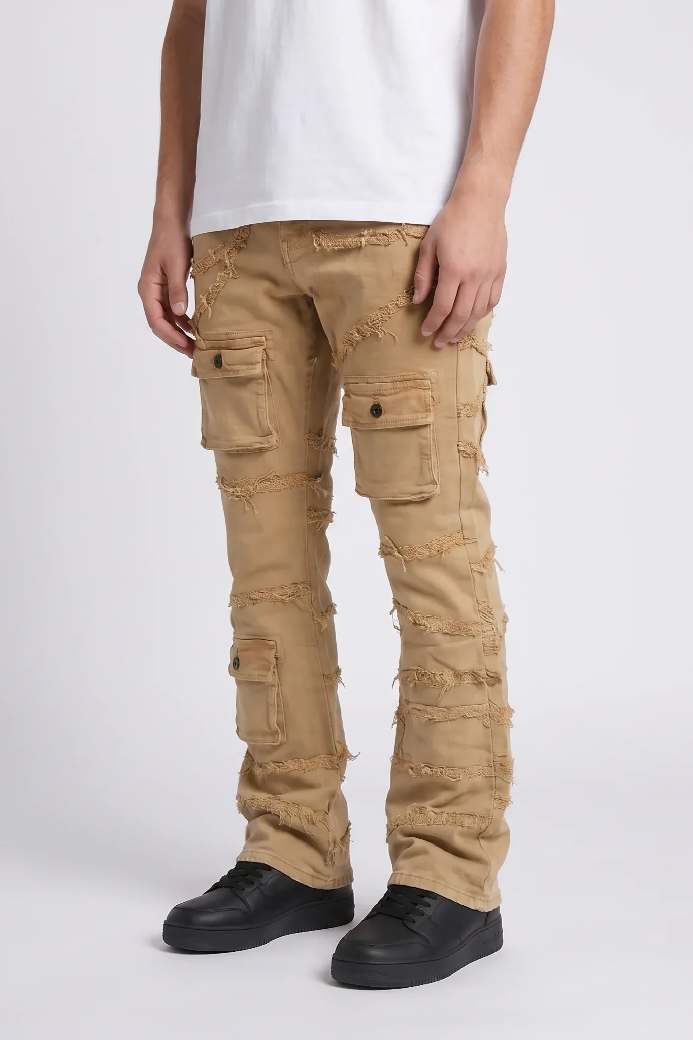 6Th Nbrhd Immortal Men's Jeans Beige - Image 3