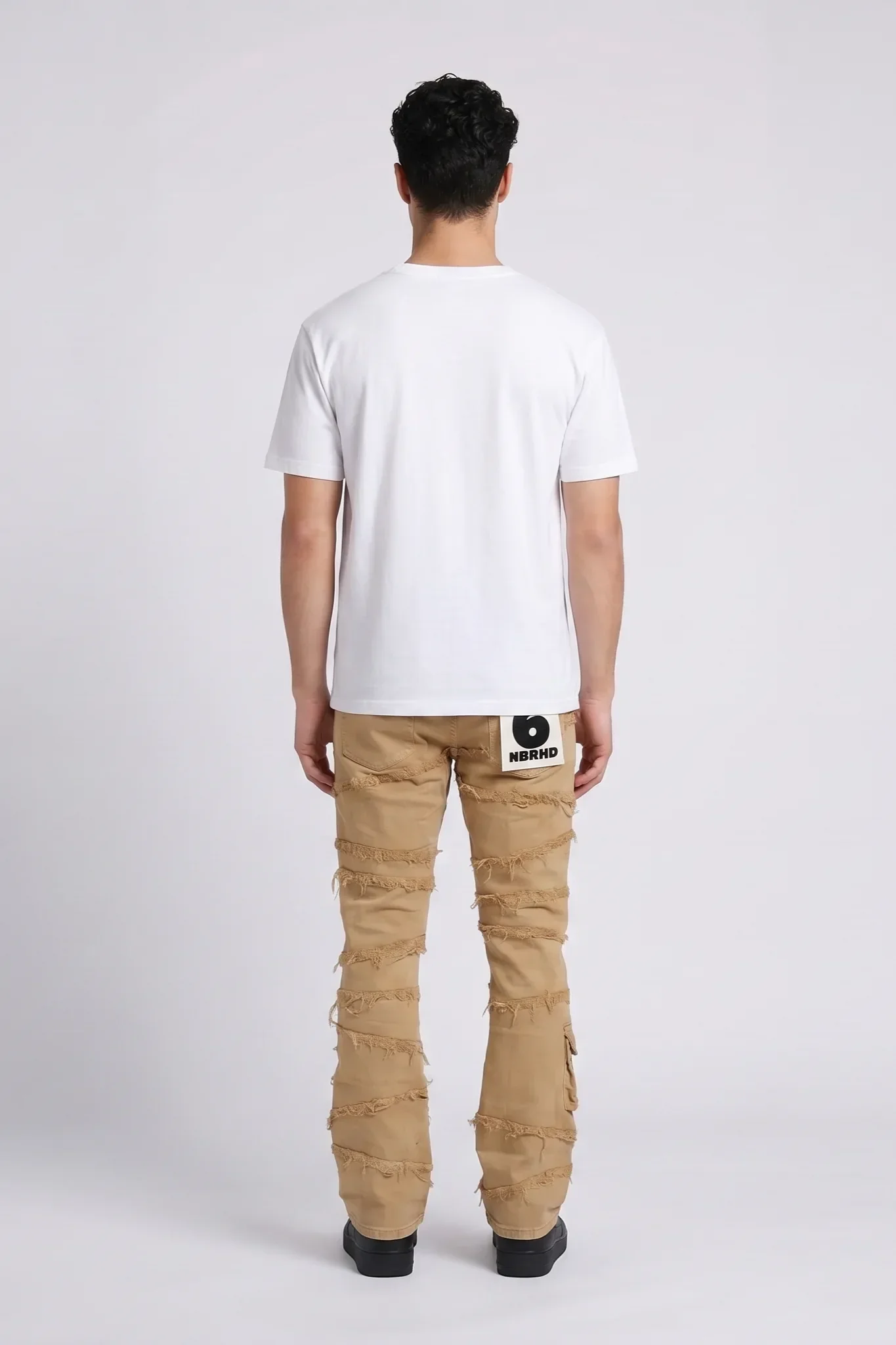 6Th Nbrhd Immortal Men's Jeans Beige - Image 4