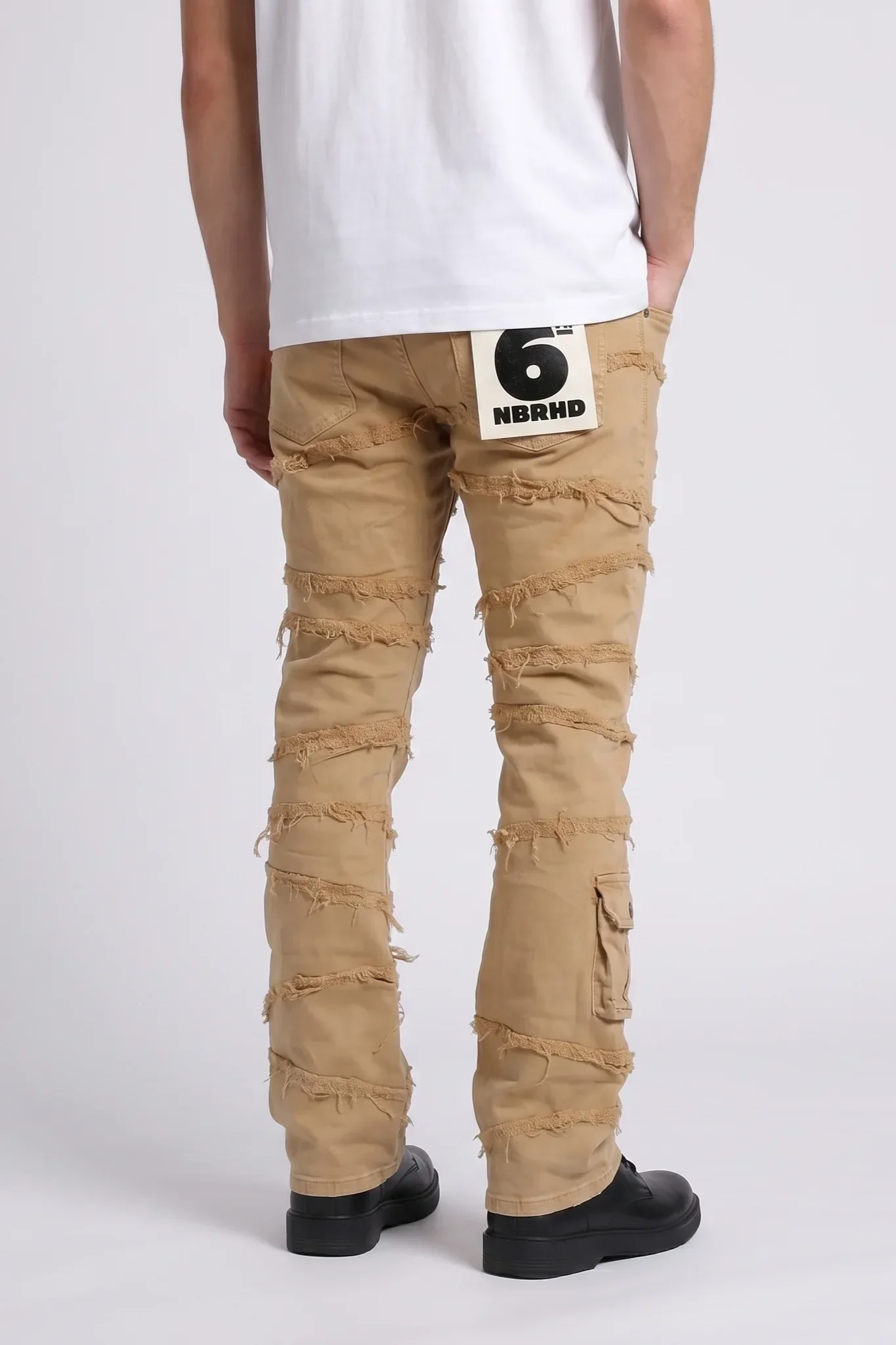 6Th Nbrhd Immortal Men's Jeans Beige - Image 6