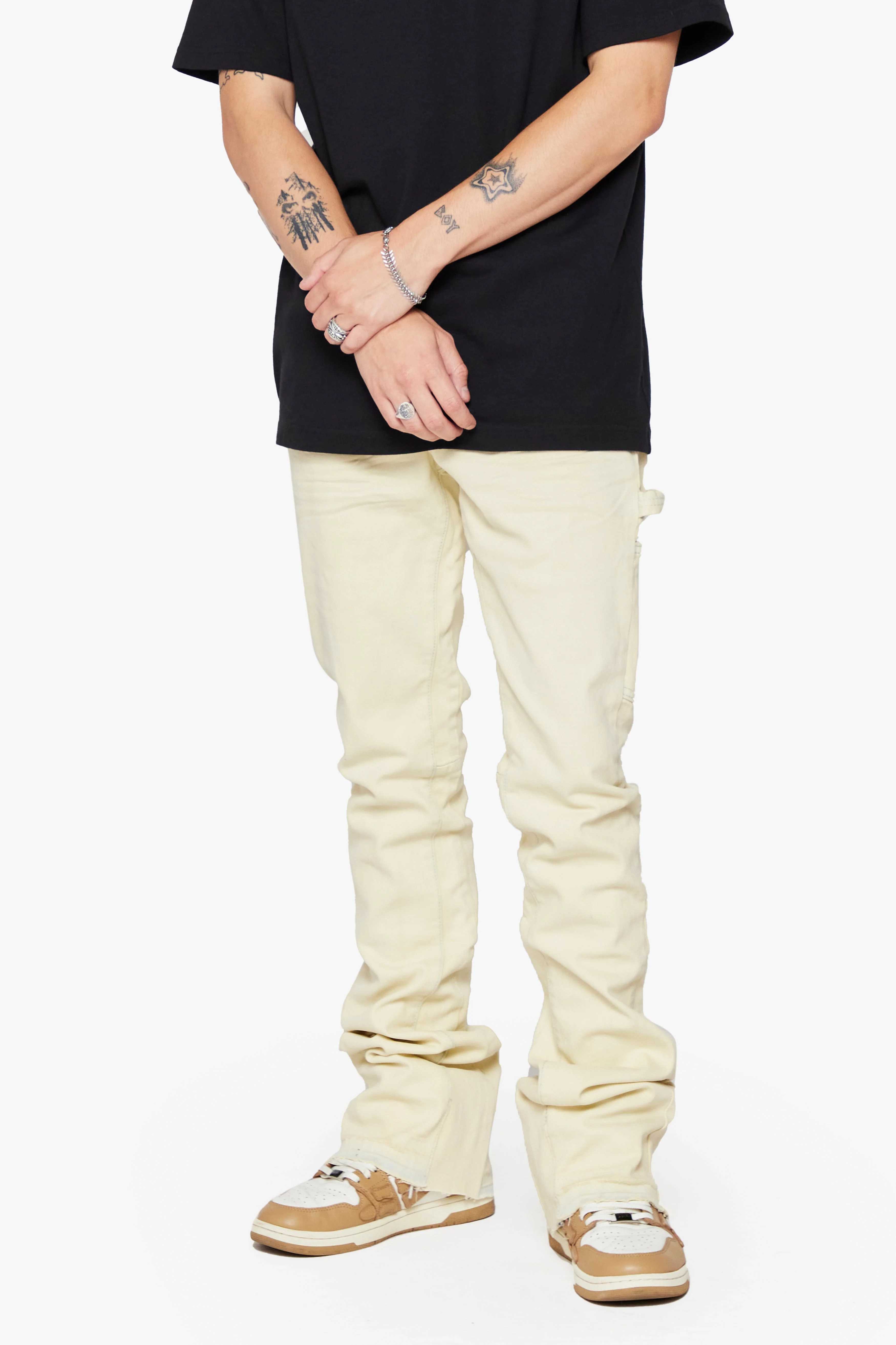 6Th Nbrhd New Fields Men's Jeans Cream - Image 3