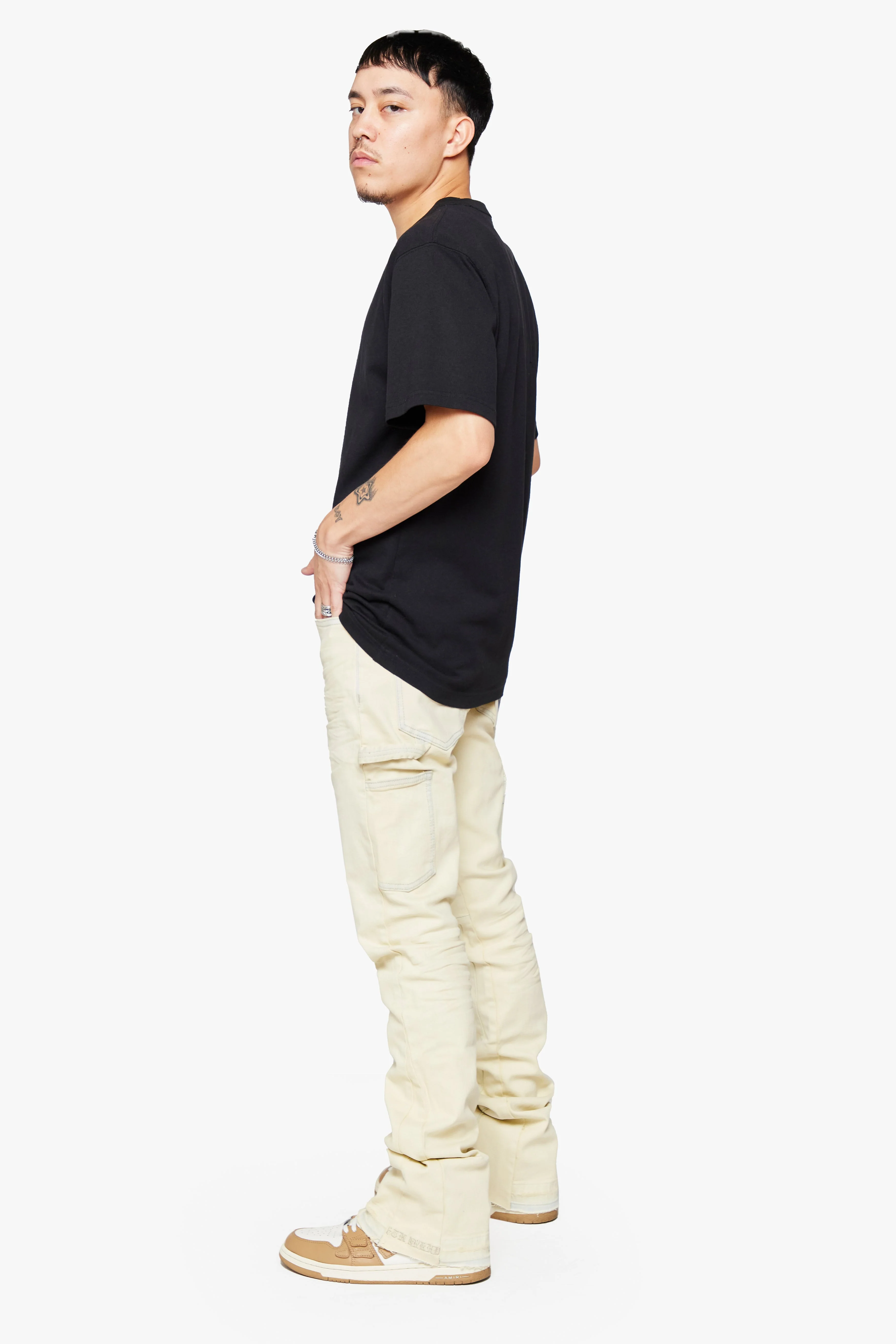 6Th Nbrhd New Fields Men's Jeans Cream - Image 4