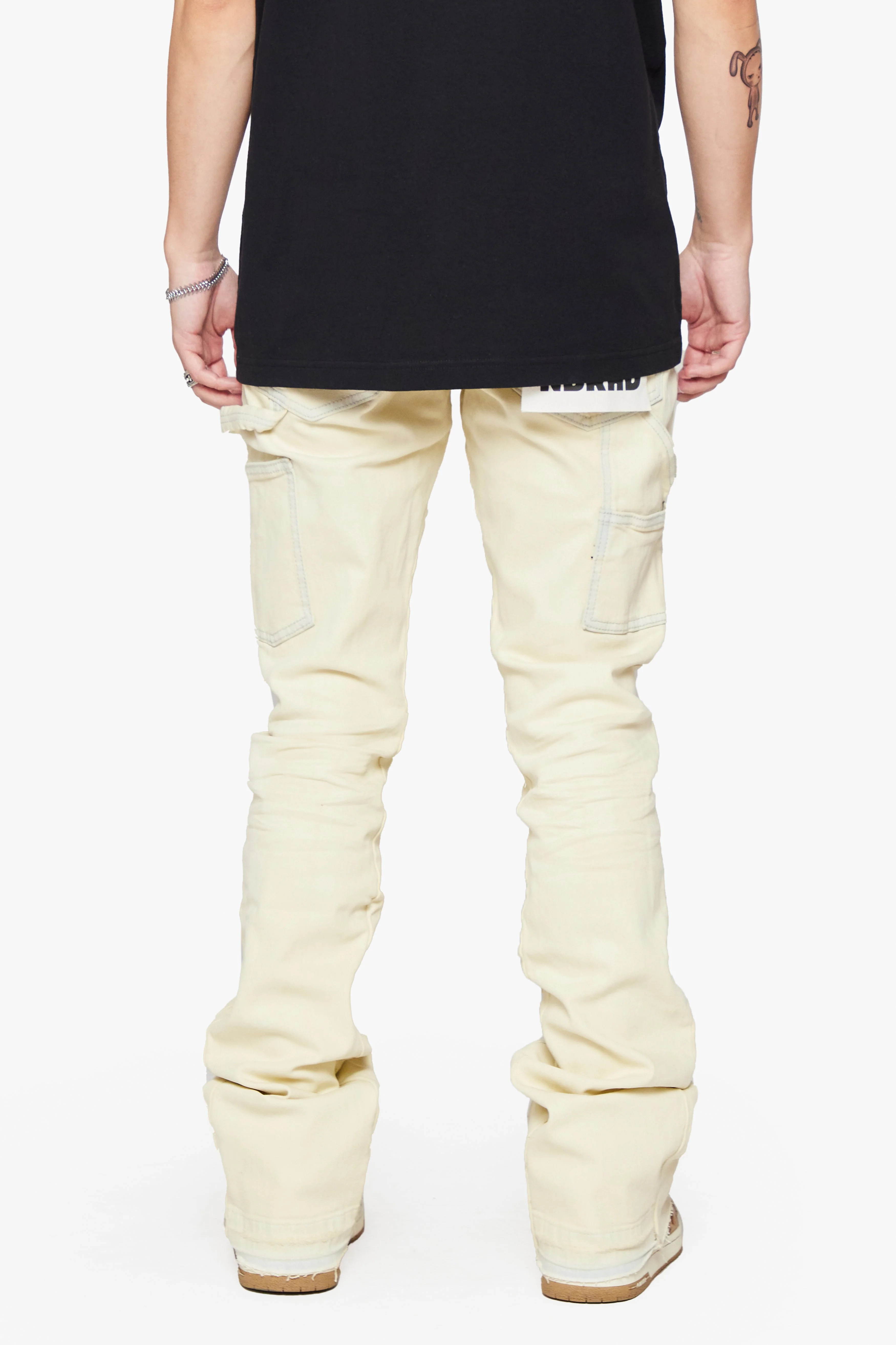 6Th Nbrhd New Fields Men's Jeans Cream - Image 5