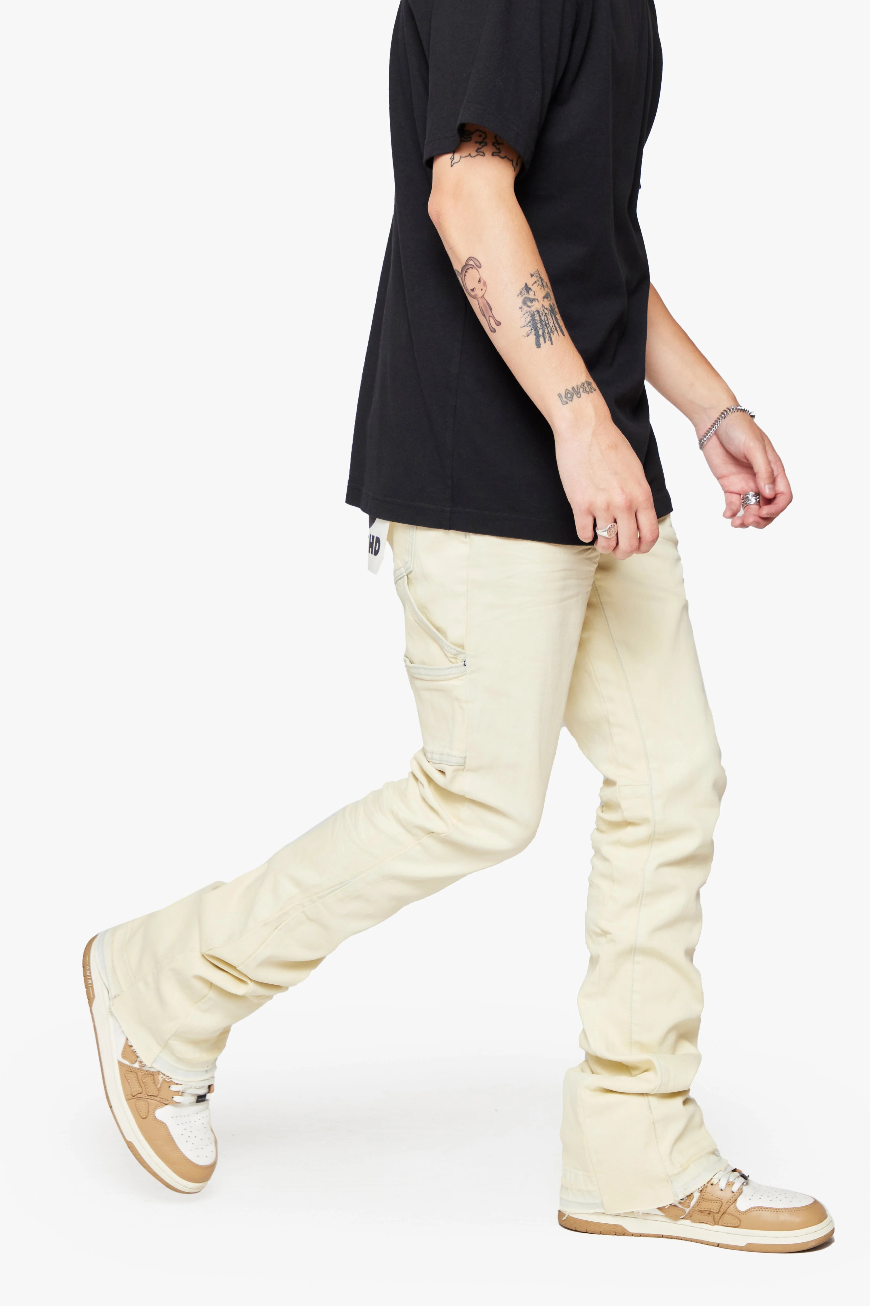 6Th Nbrhd New Fields Men's Jeans Cream - Image 7
