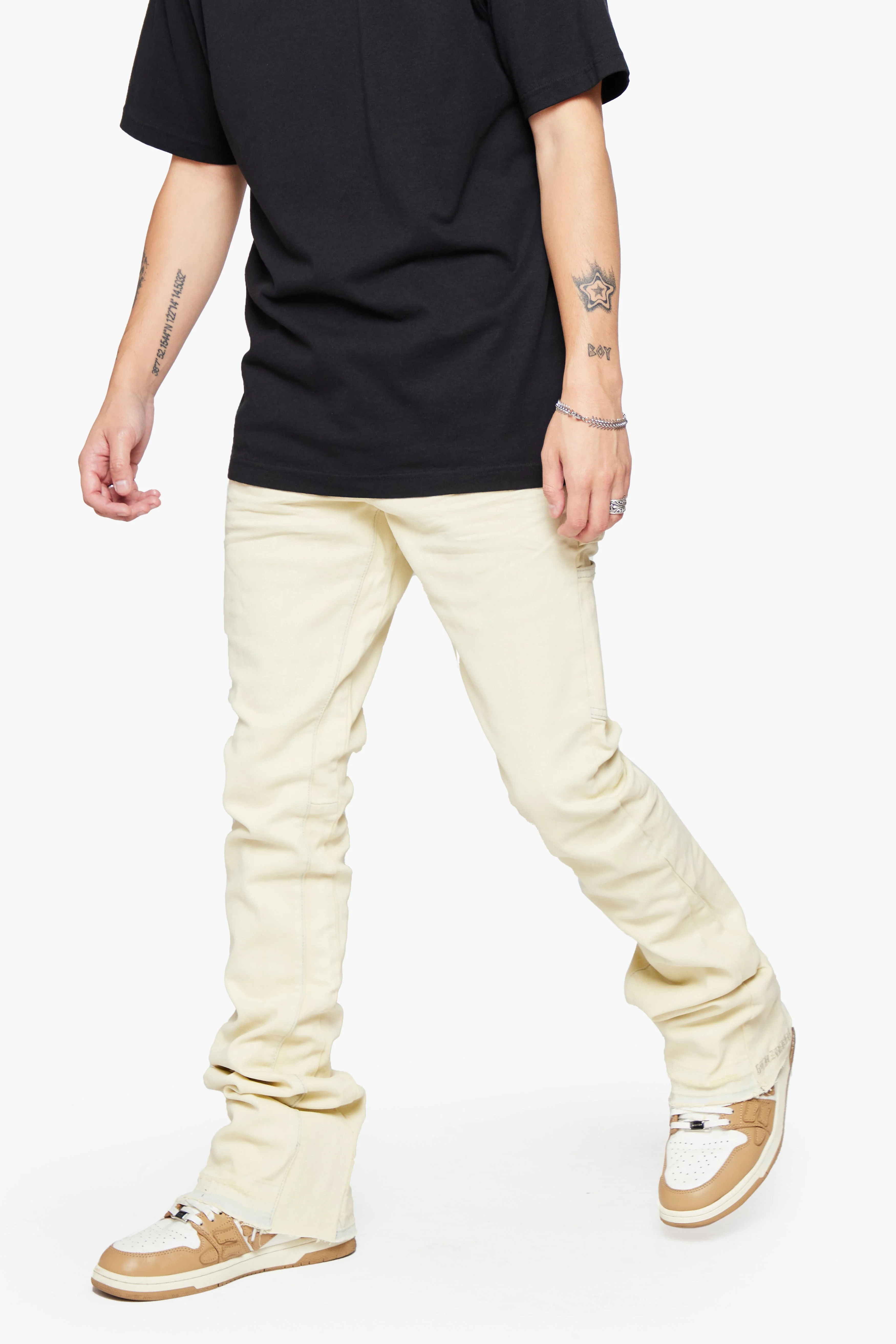 6Th Nbrhd New Fields Men's Jeans Cream - Image 8