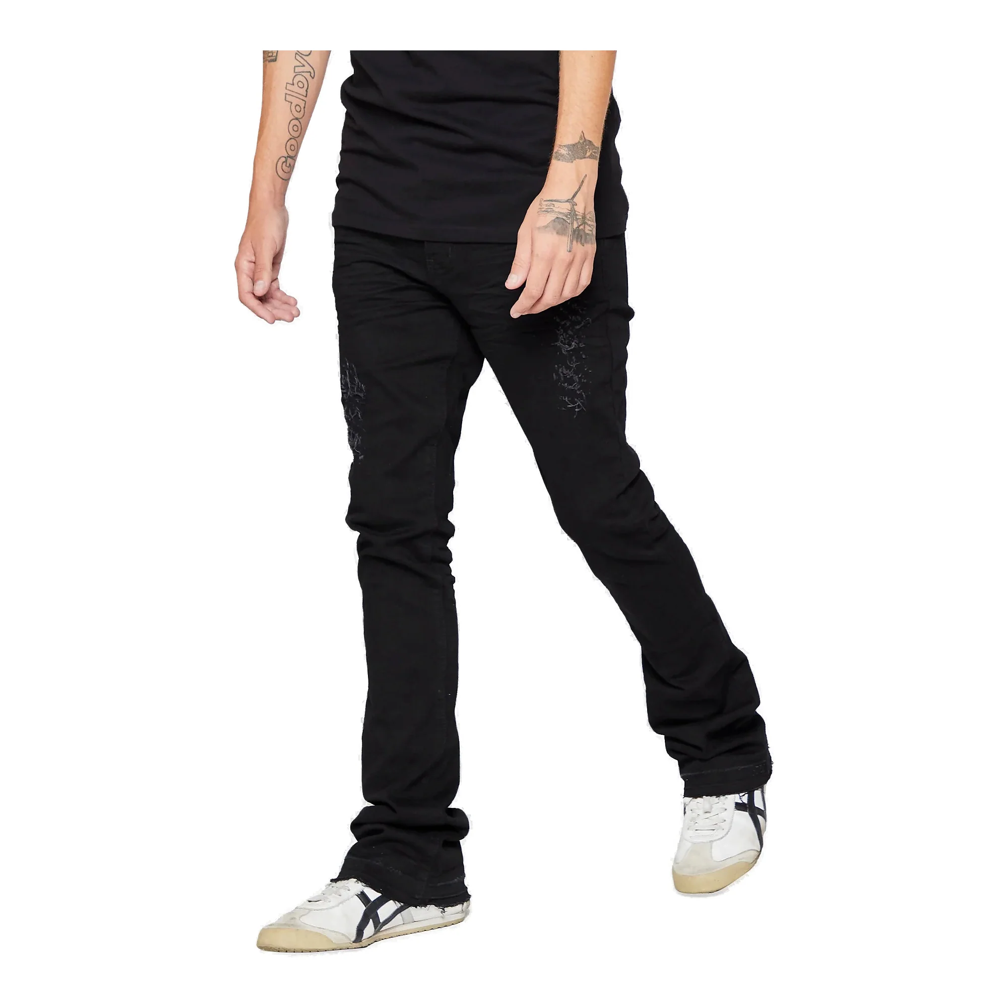 6th Nbrhd Pali Jeans - Stacked Fit Black - Image 2