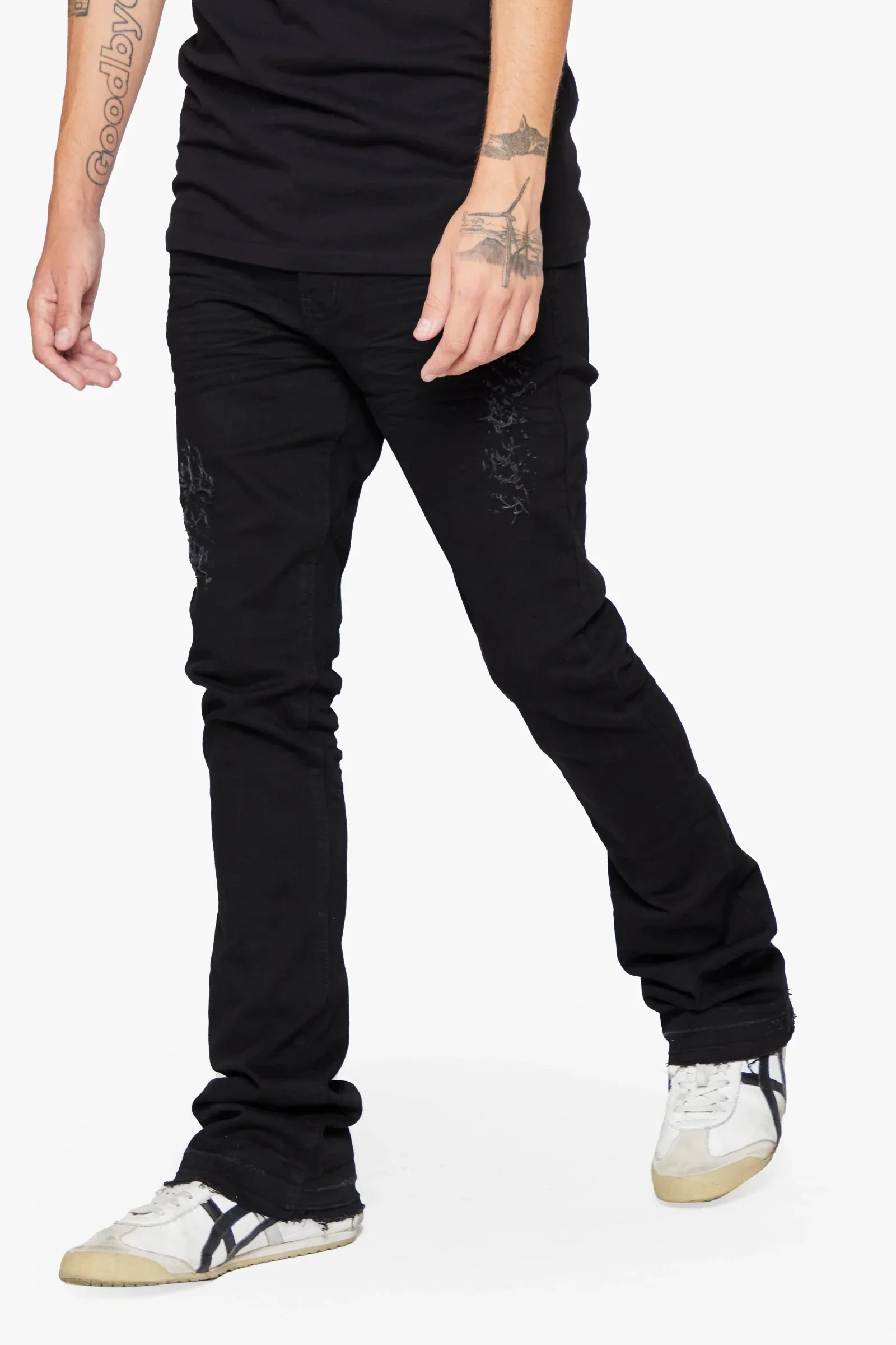6th Nbrhd Pali Jeans - Stacked Fit Black - Image 3