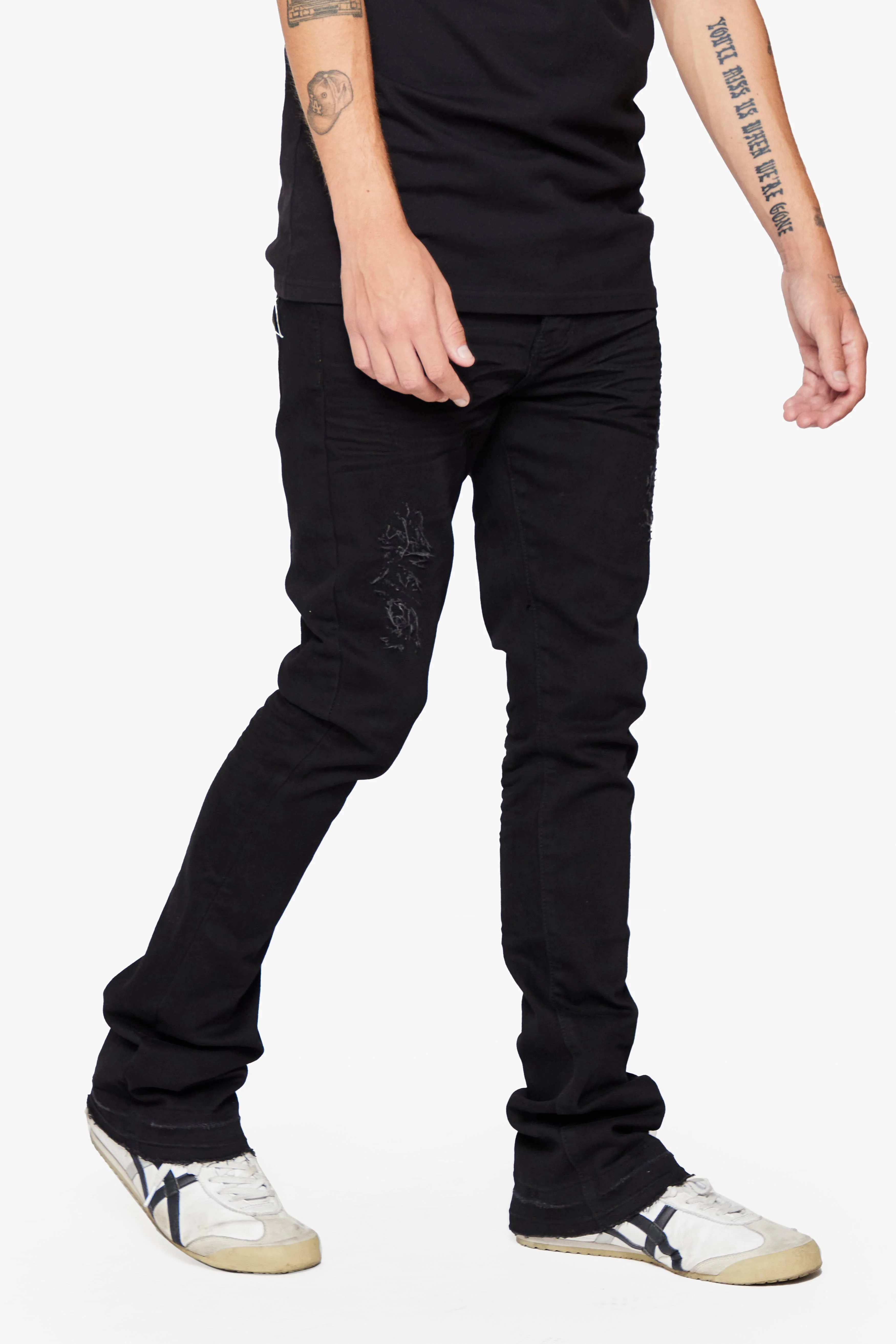 6th Nbrhd Pali Jeans - Stacked Fit Black - Image 6