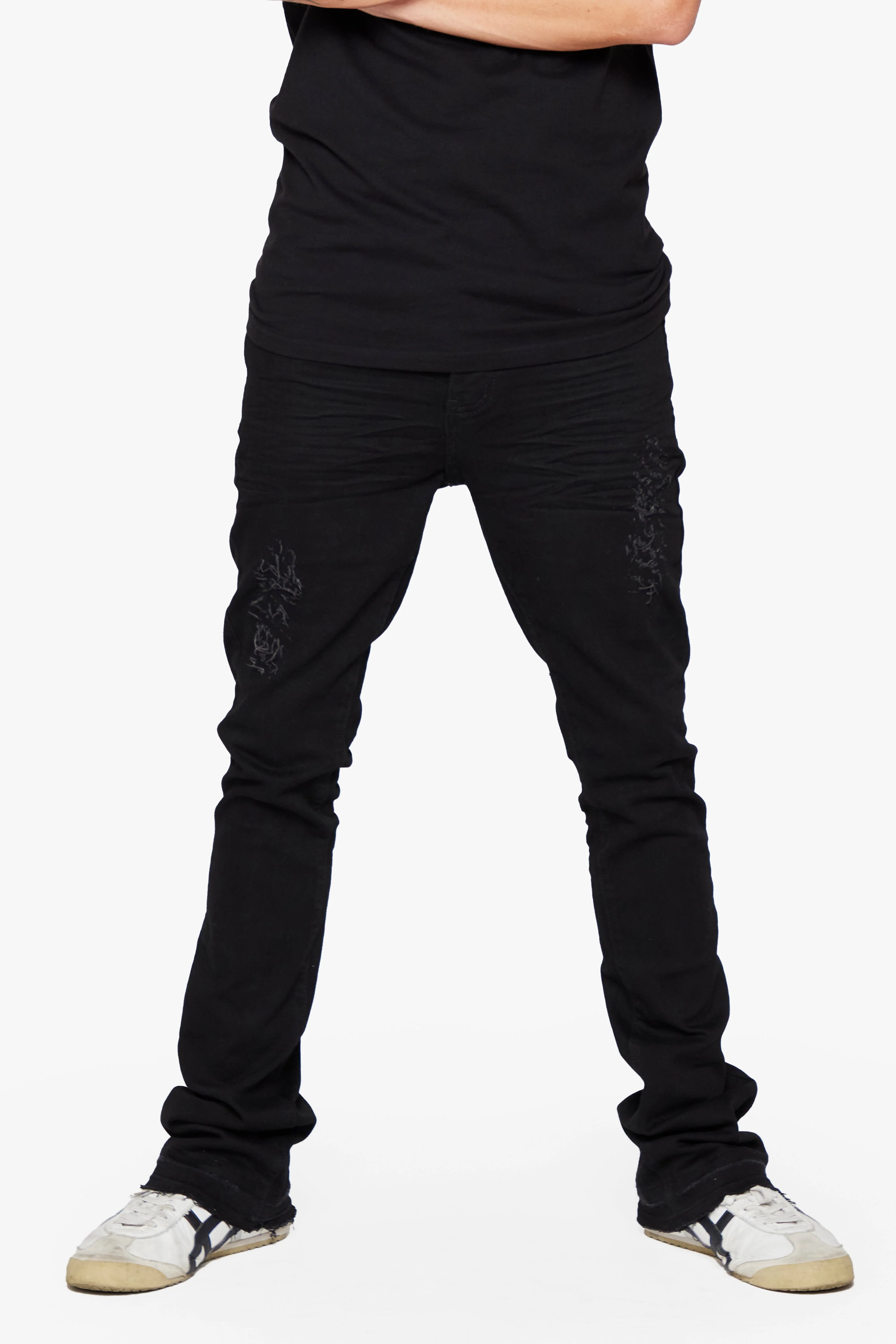 6th Nbrhd Pali Jeans - Stacked Fit Black - Image 7