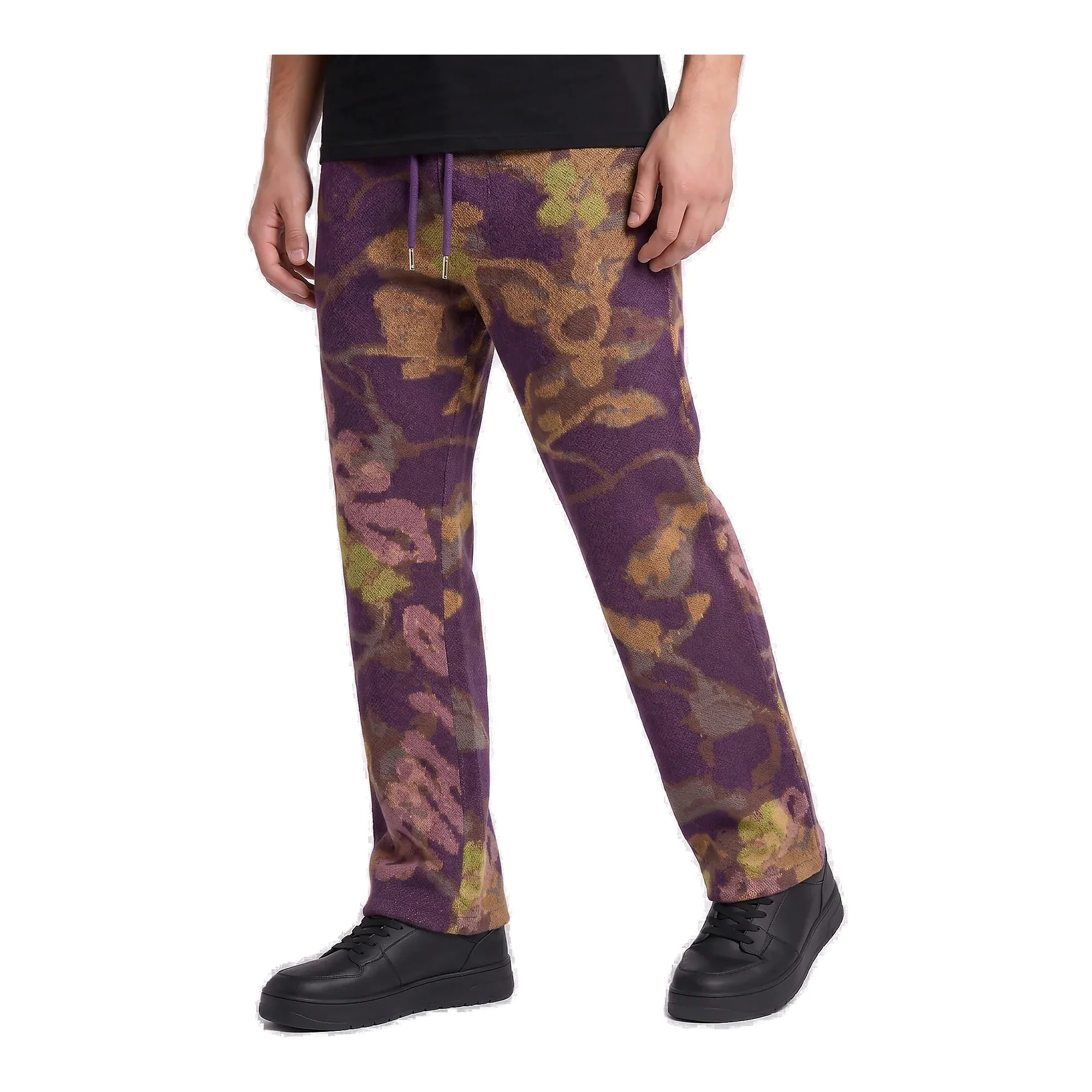 6Th Nbrhd Flowas Men's Pants Purple Multi