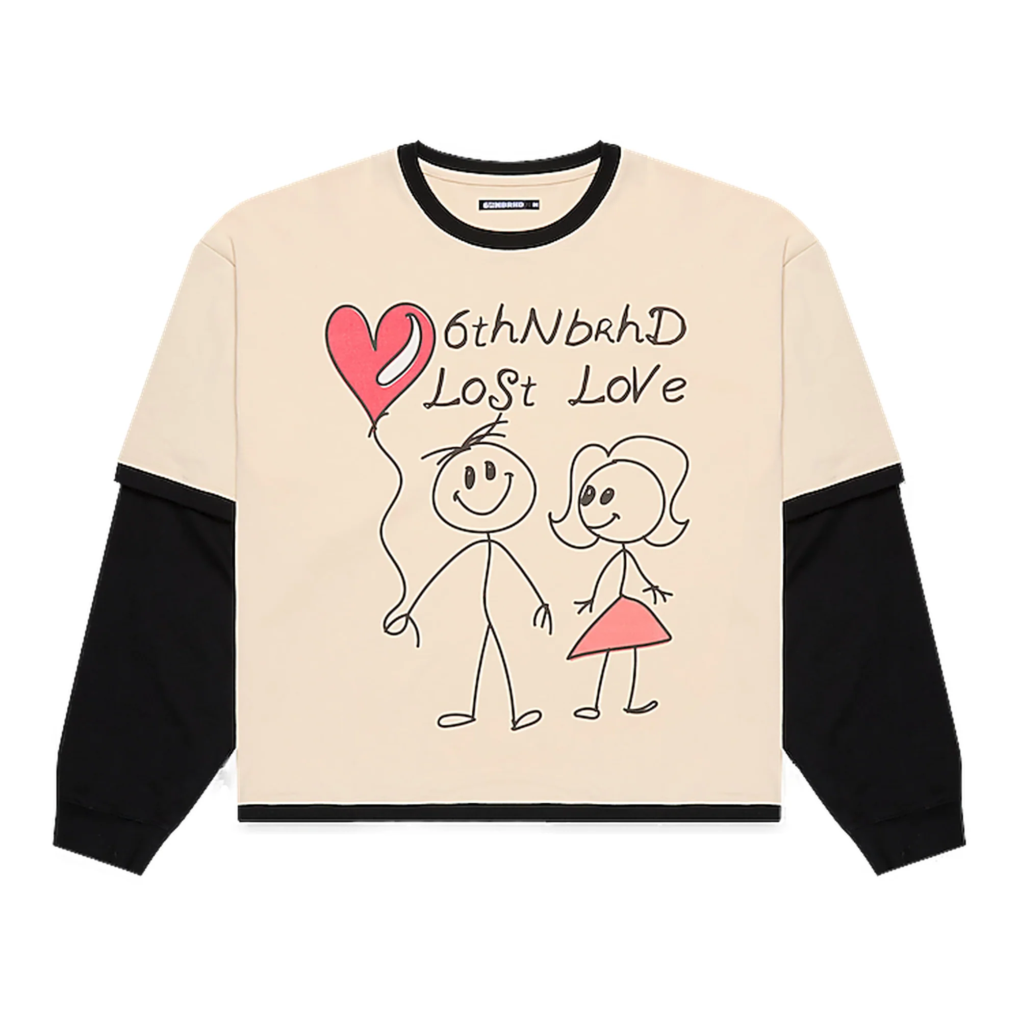 6Th Nbrhd Drawing Men's T-Shirt Cream