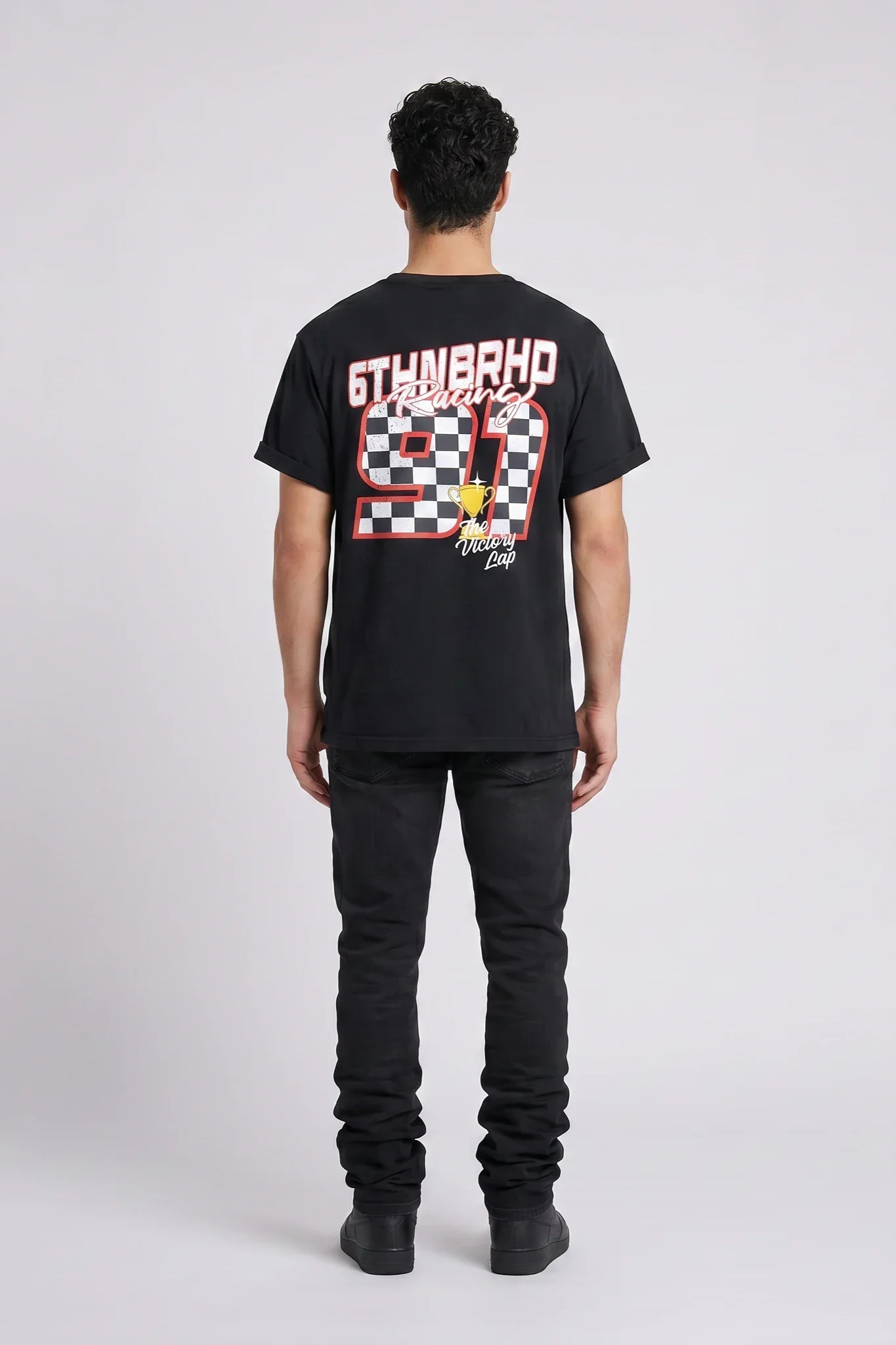 6Th Nbrhd Driven Men's T-Shirt Black - Image 7