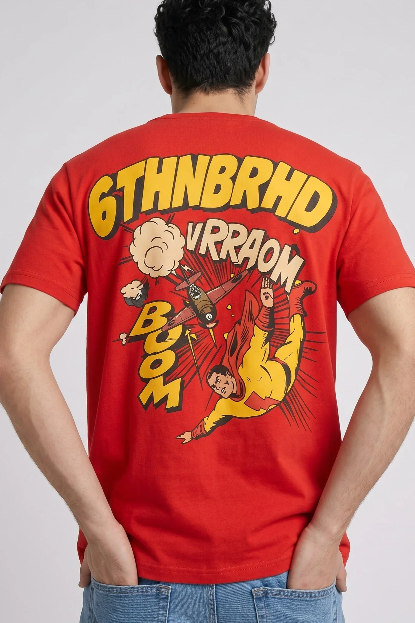 6TH NBRHD TEE HERO Red - Image 3