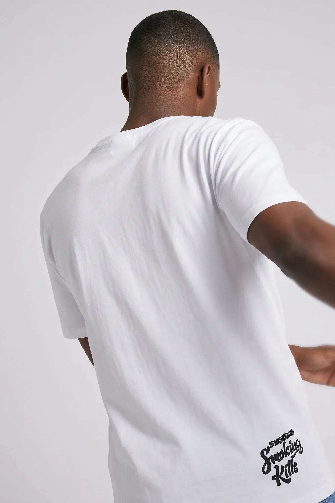 6Th Nbrhd No Smokes Men's T-Shirt White - Image 3