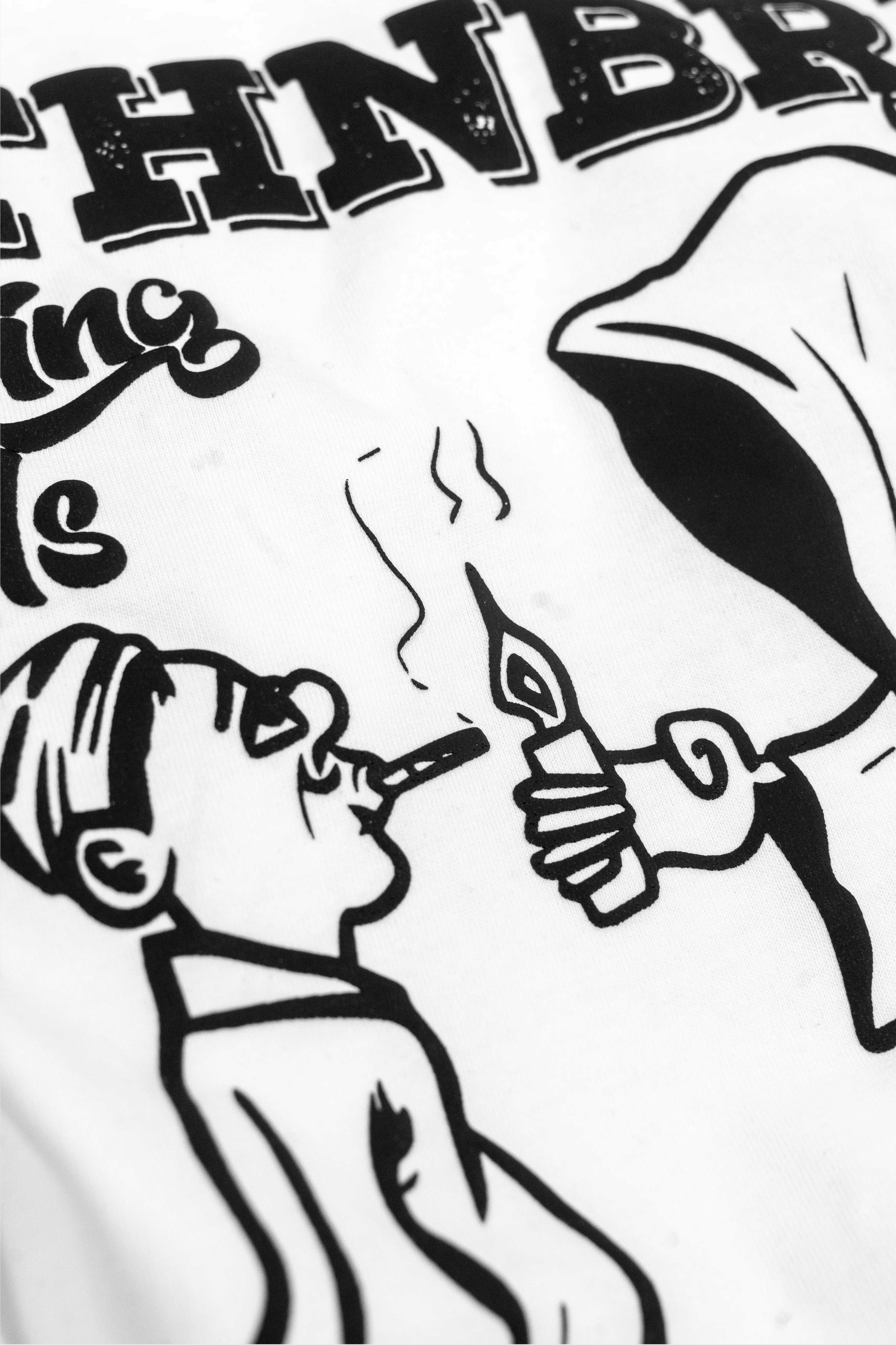 6Th Nbrhd No Smokes Men's T-Shirt White - Image 6