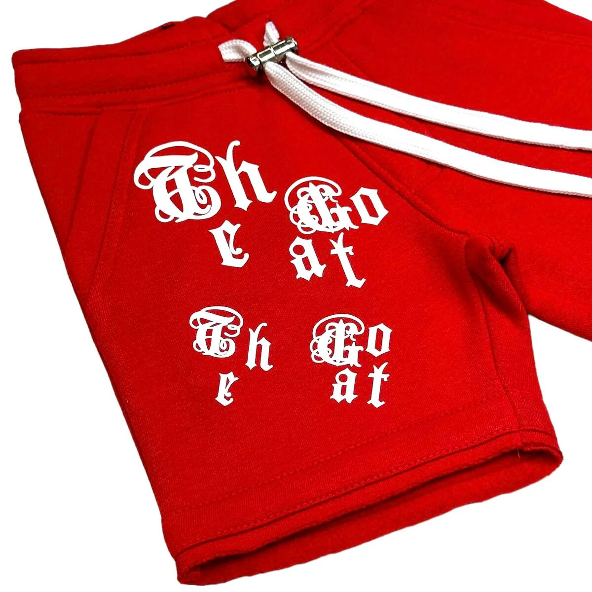 Elite Premium Fleece Shorts Red - Image 3