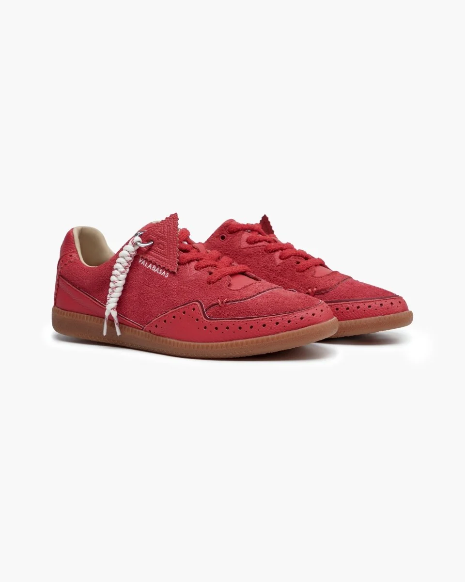 Valabasas Abel Sneakers - Braided Lace Red Glow - Image 6