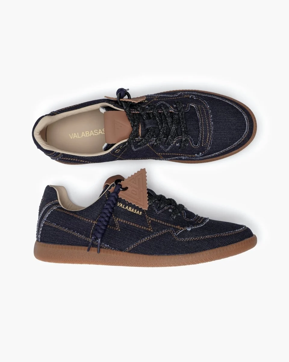 Valabasas Denim Sneakers - Braided Trim - Image 2