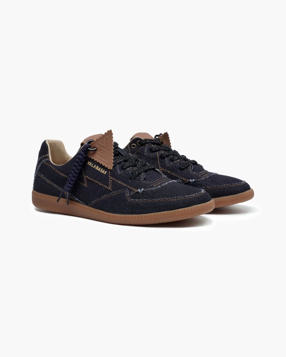 Valabasas Denim Sneakers - Braided Trim - Image 7